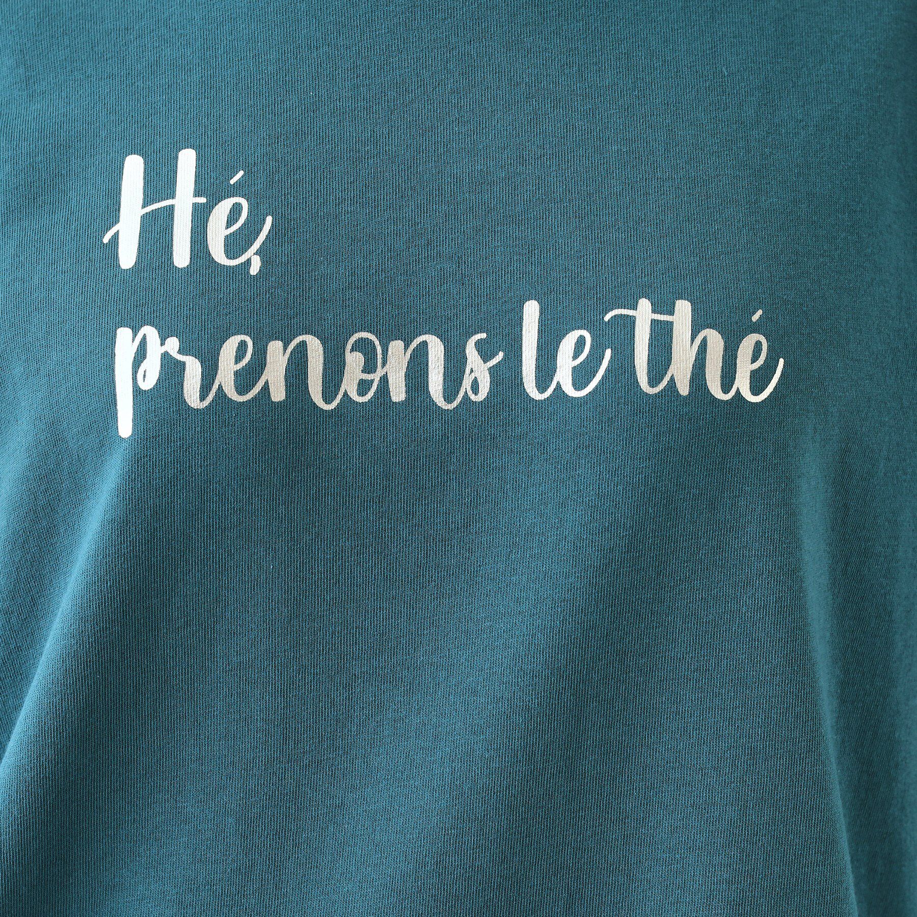 SHOO･LA･RUE「【UV】二の腕カバーにも USAコットンロゴTシャツ」|Tシャツ・カットソー|