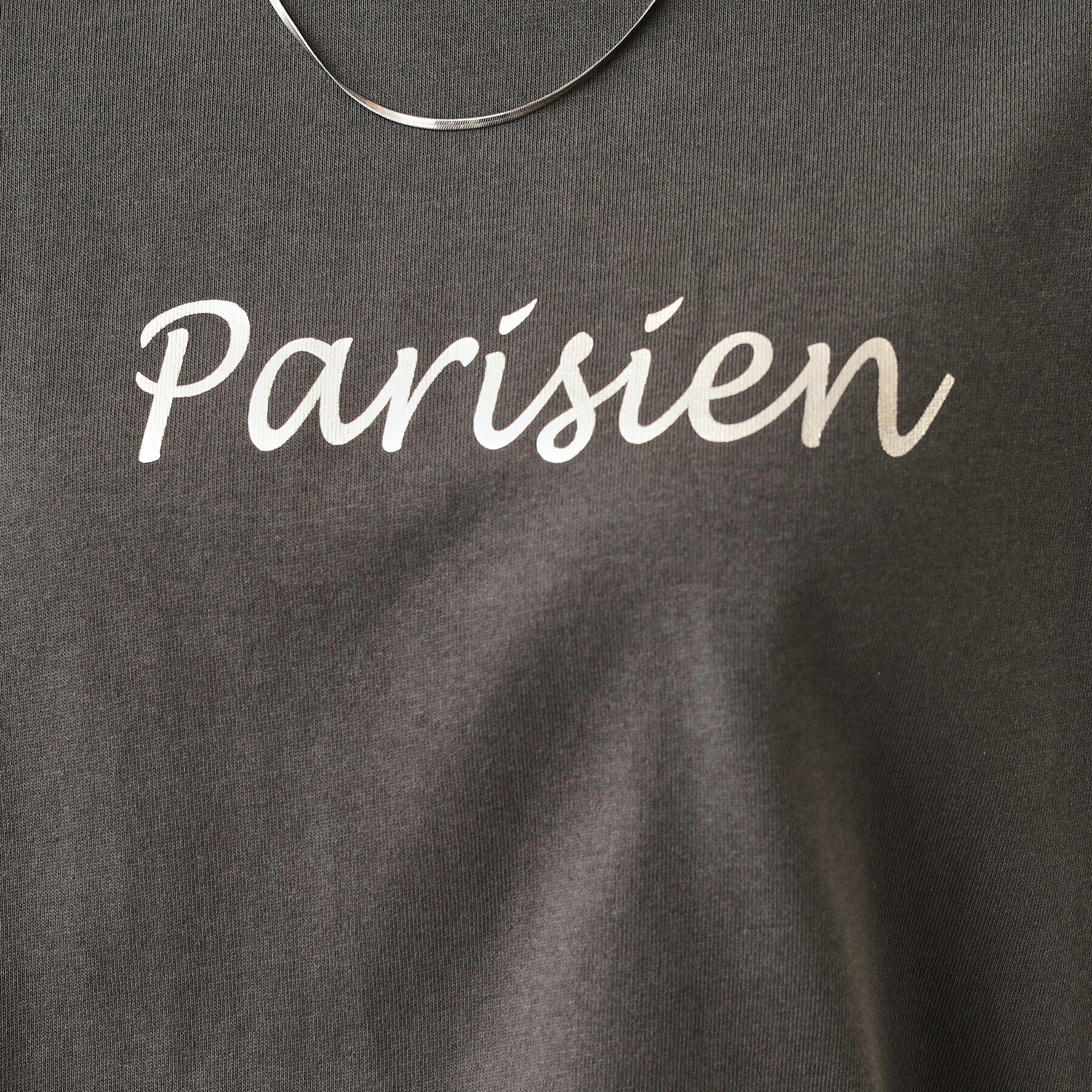 SHOO･LA･RUE「【UV】二の腕カバーにも USAコットンロゴTシャツ」|Tシャツ・カットソー|