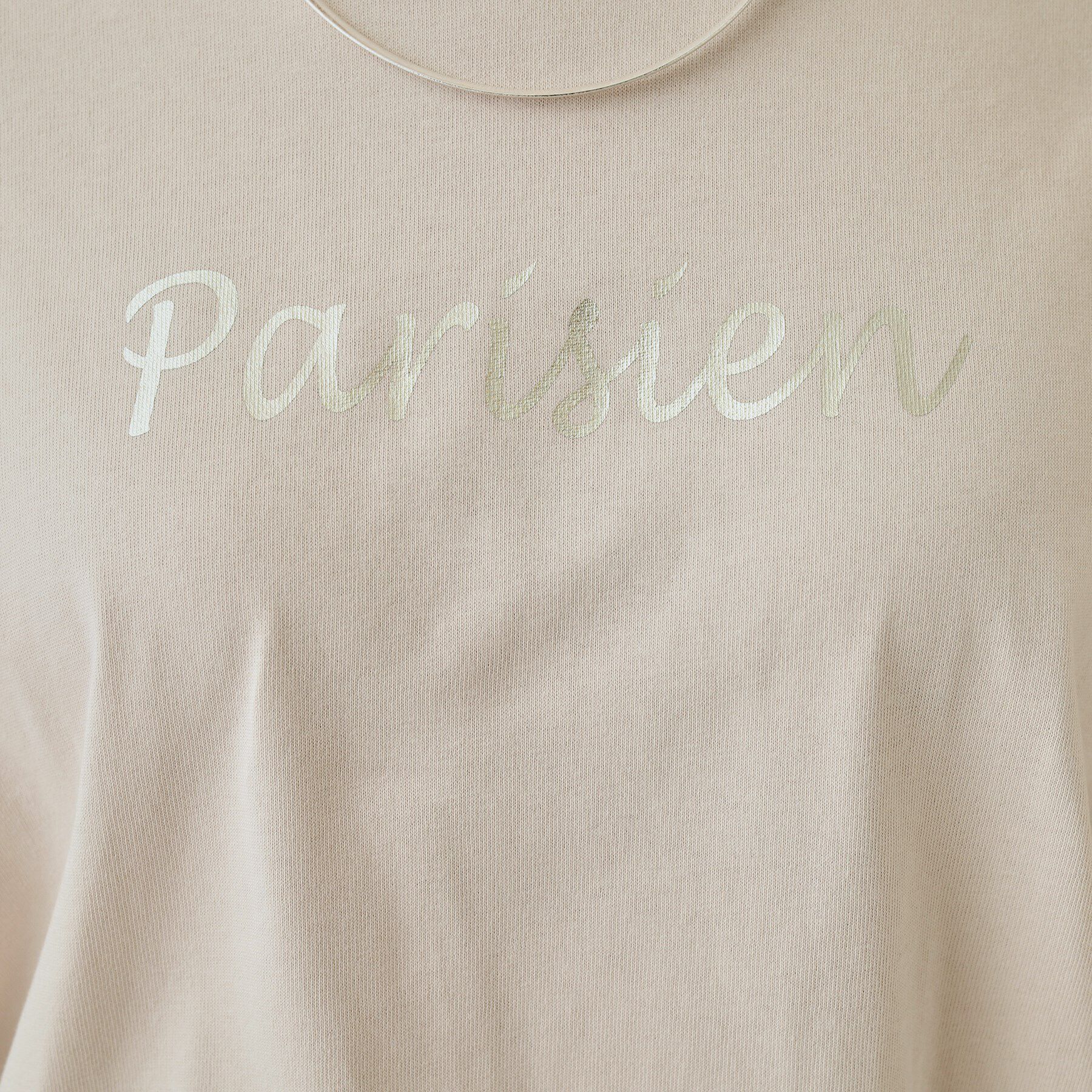 SHOO･LA･RUE「【UV】二の腕カバーにも USAコットンロゴTシャツ」|Tシャツ・カットソー|