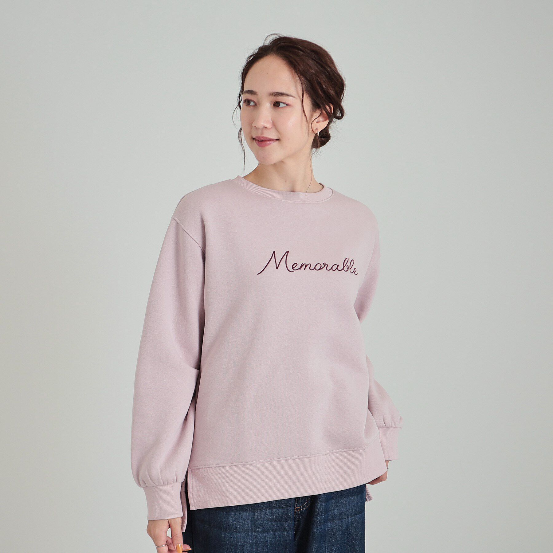 SHOO･LA･RUE「【洗える/S-LL】ふわふわあったか裏起毛 グラフィックスウェット【SHOO WARM】」|パーカー|