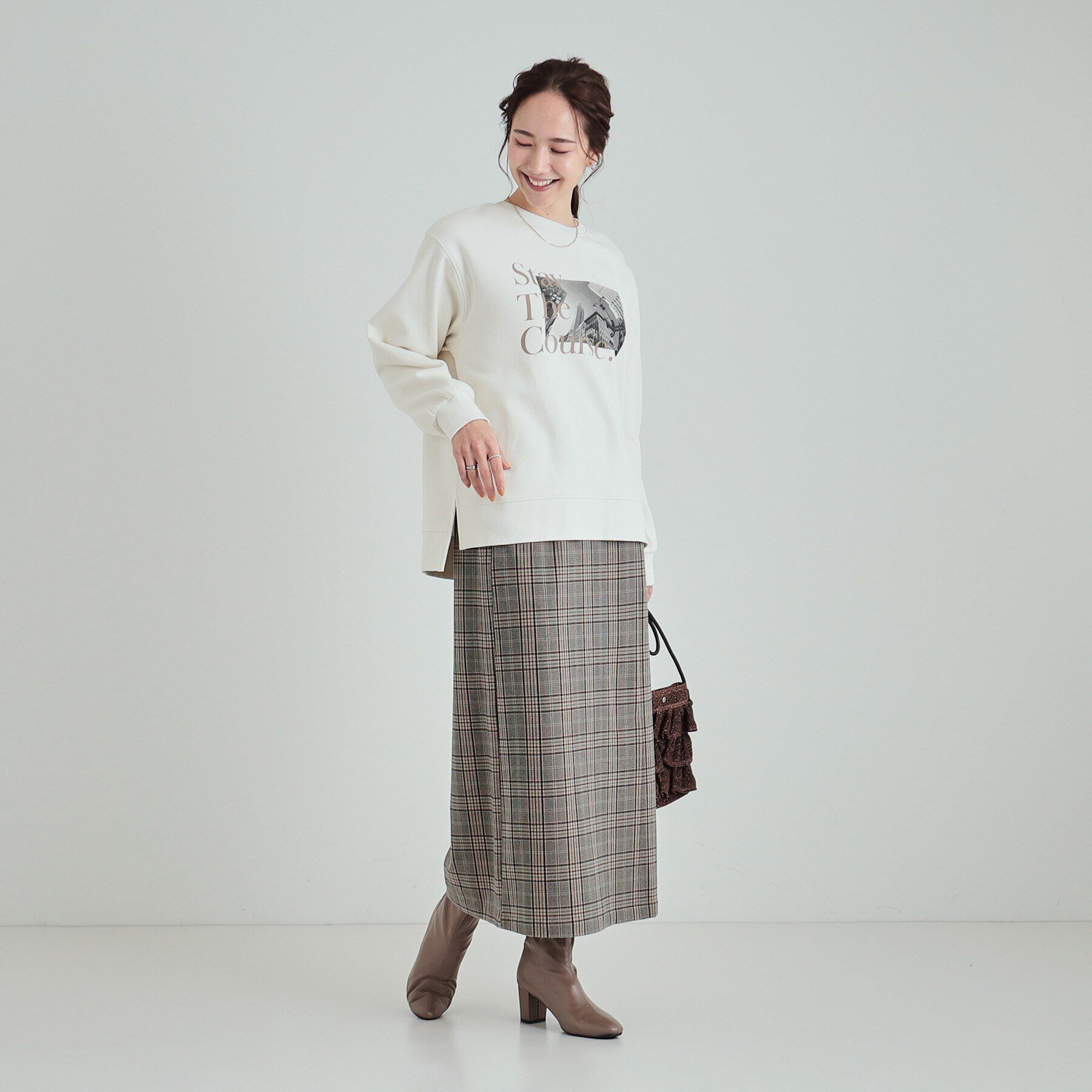 SHOO･LA･RUE「【洗える/S-LL】ふわふわあったか裏起毛 グラフィックスウェット【SHOO WARM】」|パーカー|