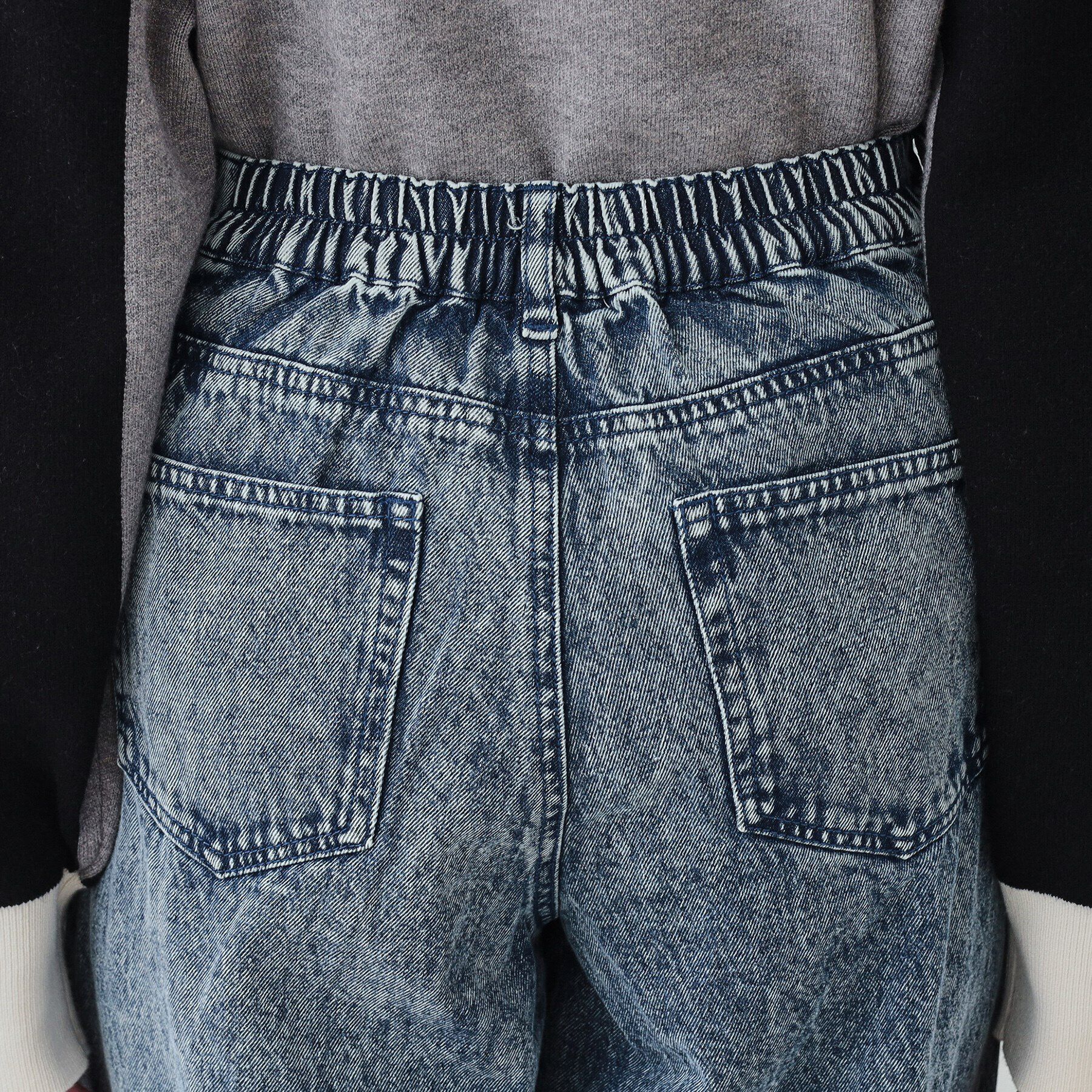 SHOO･LA･RUE「【S-LL】ケミカルウォッシュ カーブデニムパンツ」|その他|