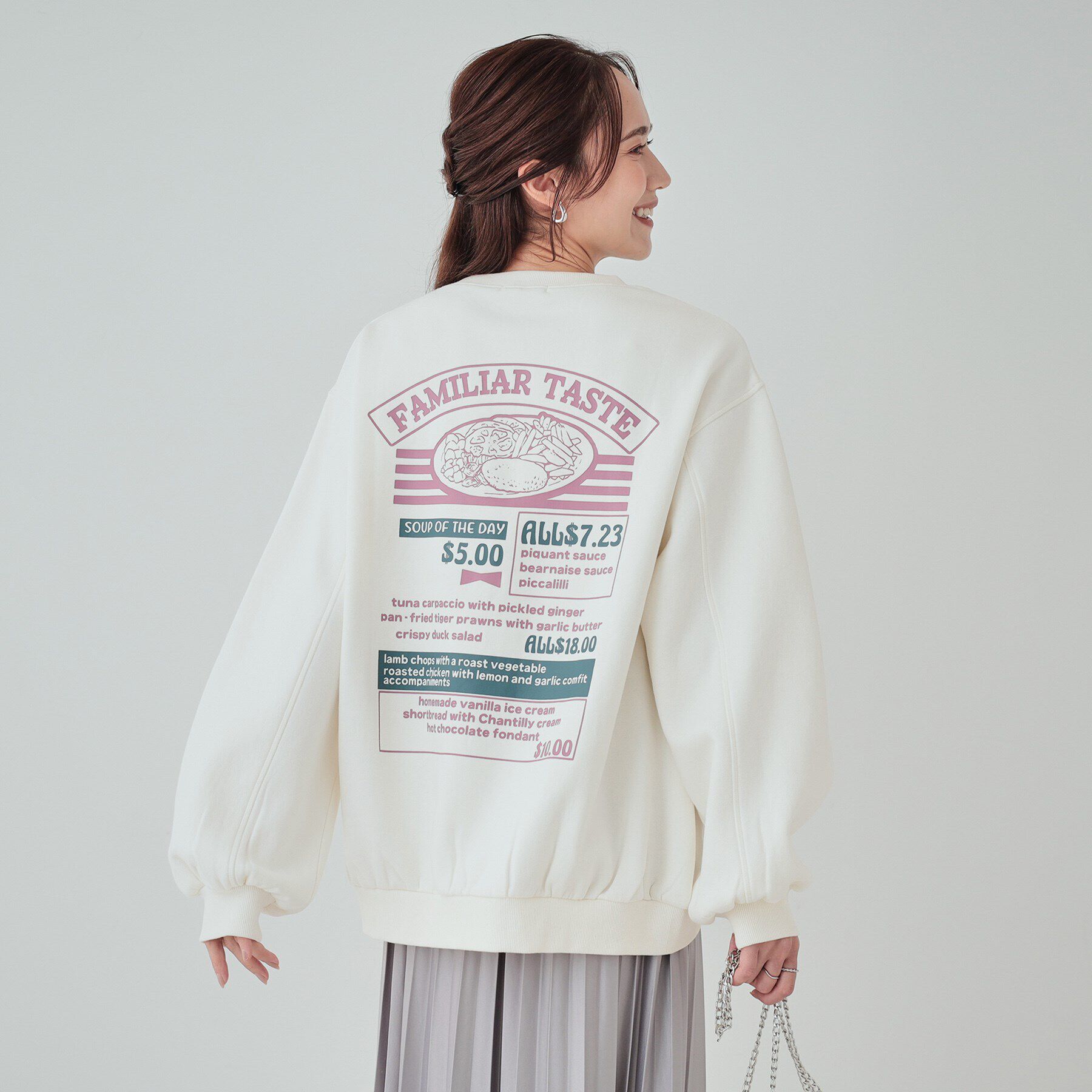 SHOO･LA･RUE「【あったか/S-LL】グラフィックアソート 裏起毛スウェット」|パーカー|