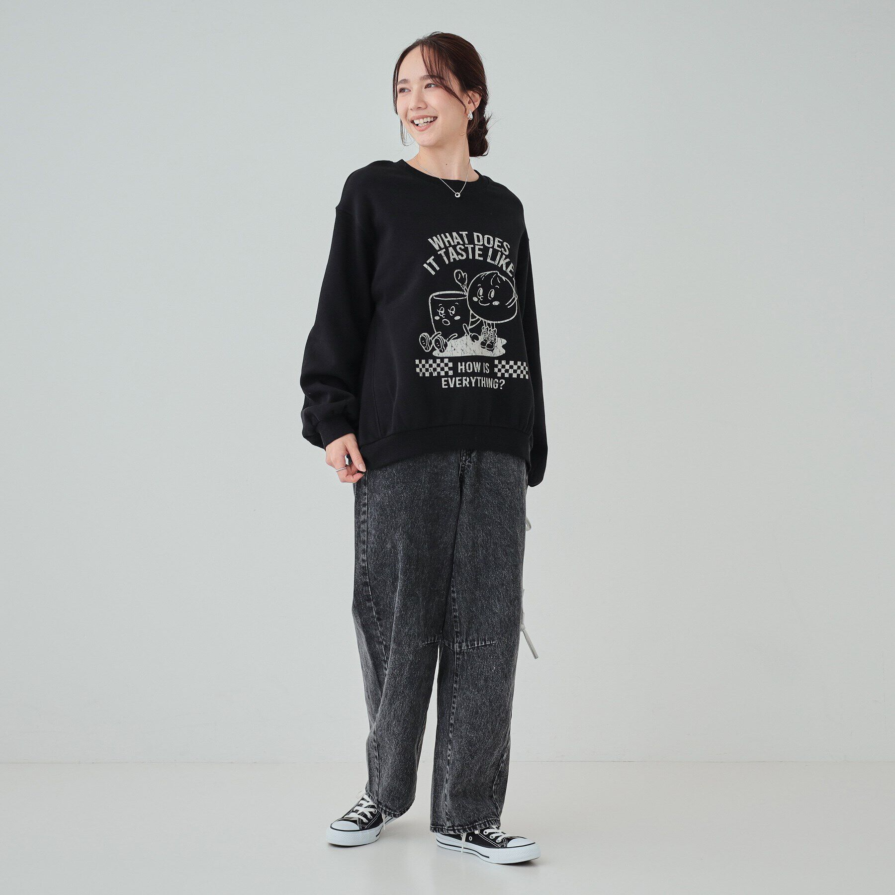 SHOO･LA･RUE「【あったか/S-LL】グラフィックアソート 裏起毛スウェット」|パーカー|