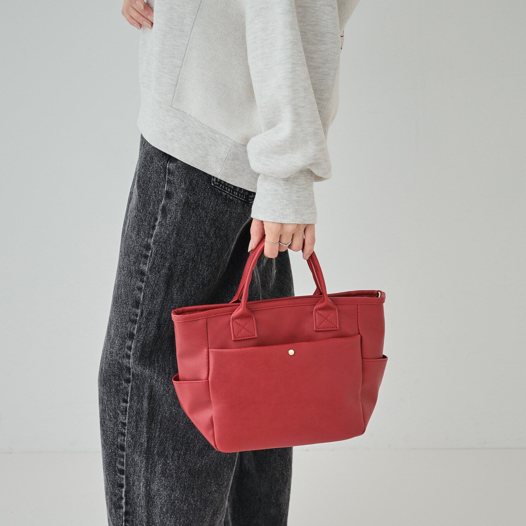 SHOO･LA･RUE「2WAYフロントポケットトートバッグ」|トートバッグ|