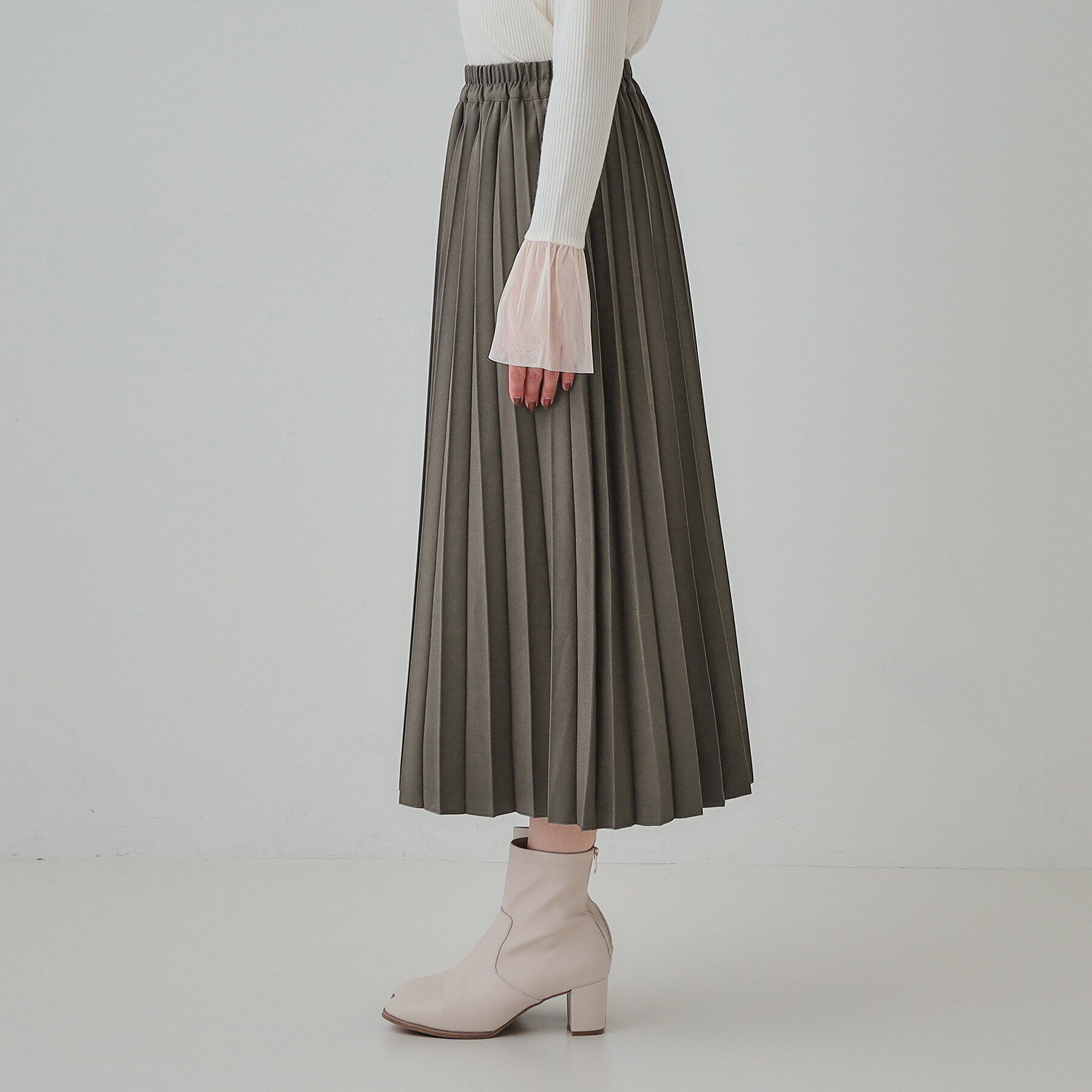 SHOO･LA･RUE「【S-LL】軽やかな動きと優雅さを演出 プリーツスカート」|スカート|