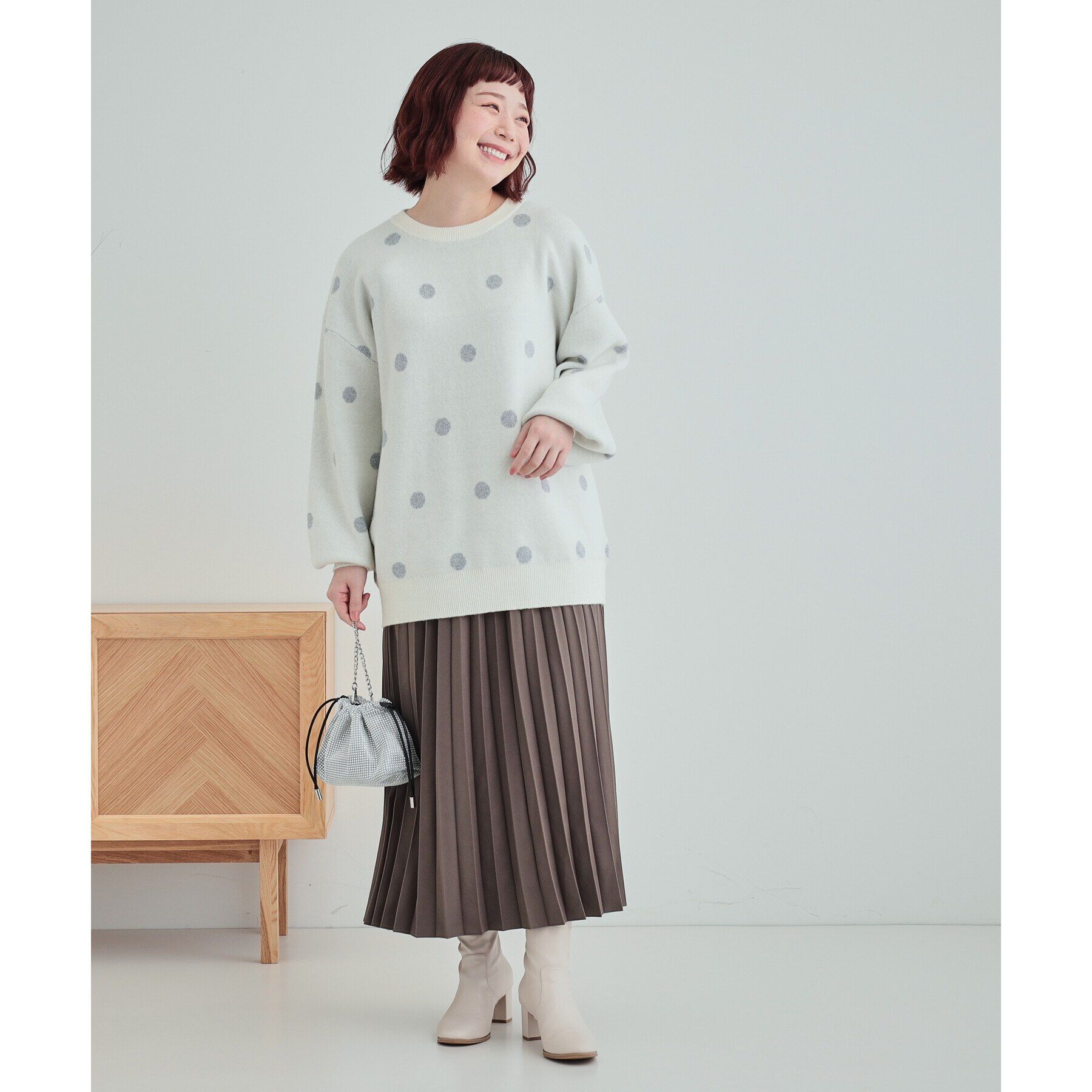 SHOO･LA･RUE「【S-LL】軽やかな動きと優雅さを演出 プリーツスカート」|スカート|