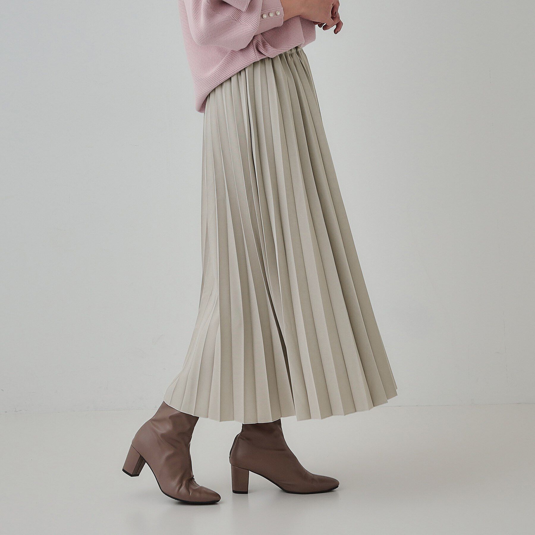 SHOO･LA･RUE「【S-LL】軽やかな動きと優雅さを演出 プリーツスカート」|スカート|