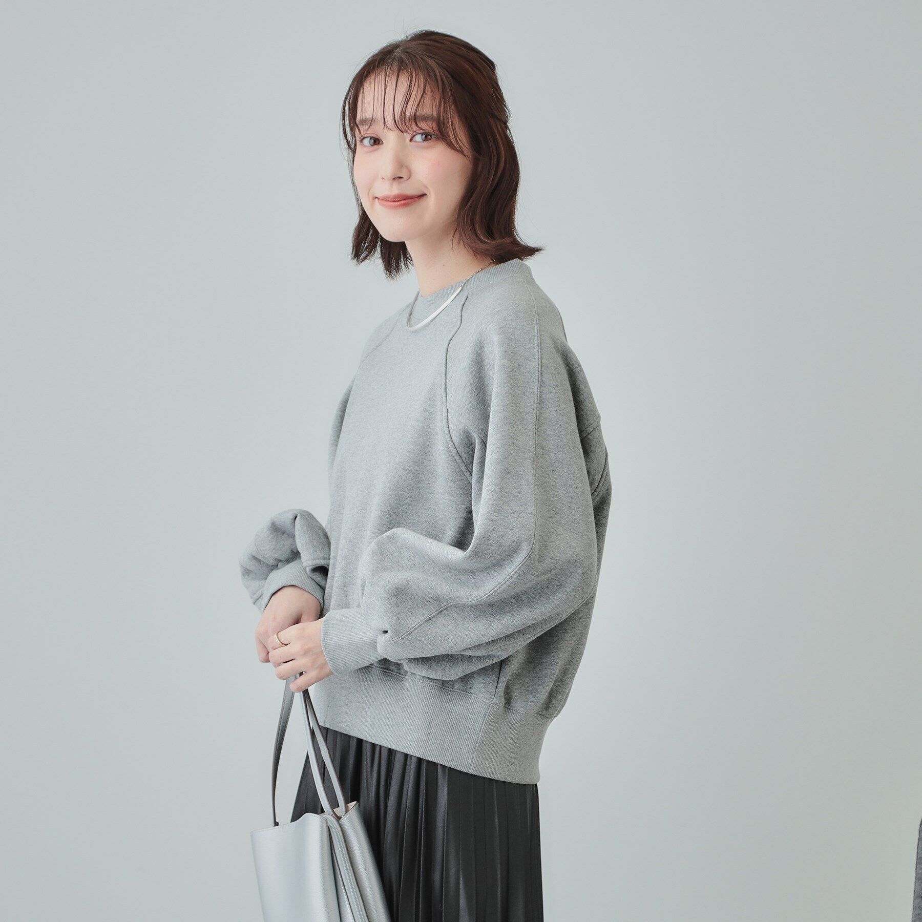 SHOO･LA･RUE「【あったか/S-LL】ラグラン裏起毛スウェット」|Tシャツ・カットソー|