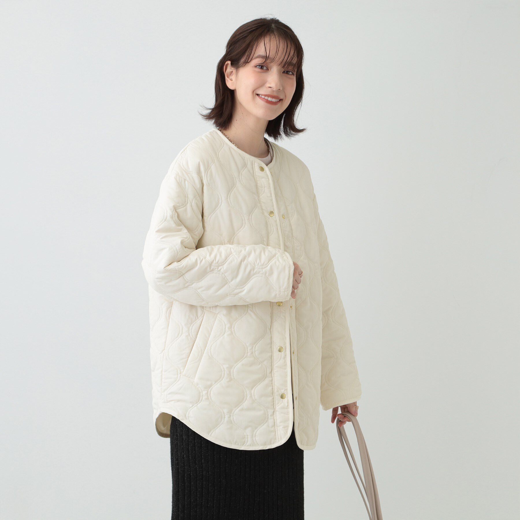 SHOO･LA･RUE「【S-LL/撥水】さっと羽織れる 大人が着たい キルトジャケット」|ブルゾン・スタジャン|