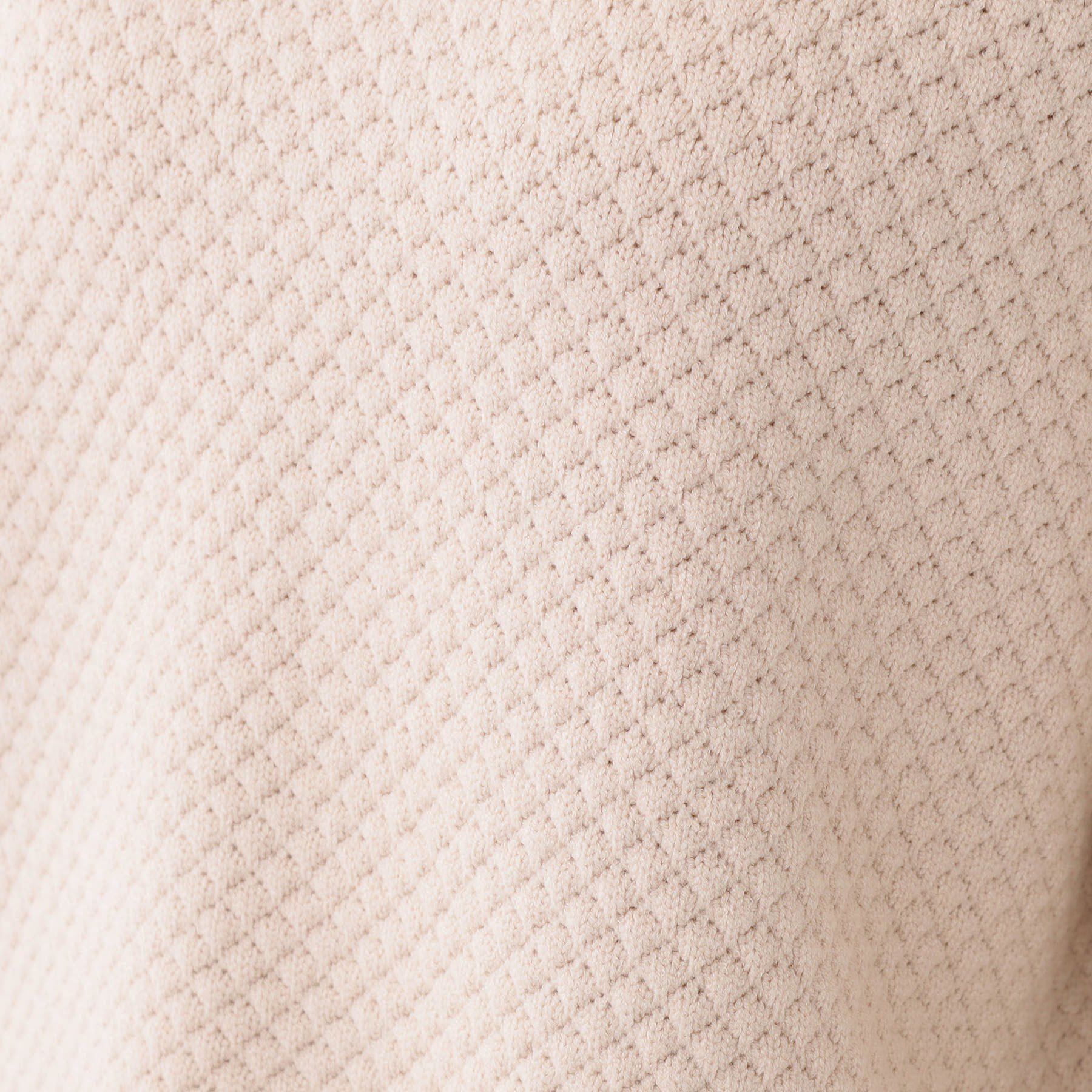 SHOO･LA･RUE「【高レビュー/洗える/S-LL】ポコポコの表面感が魅力 ラーベン柄ニット」|ニット・セーター|