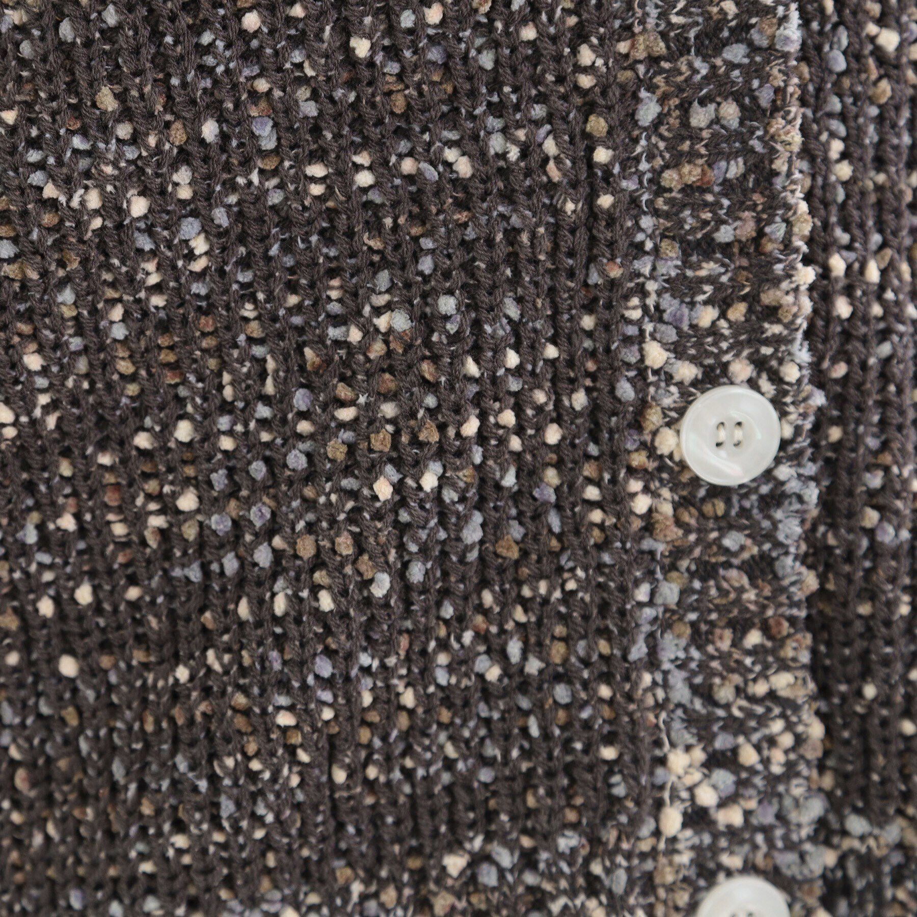 SHOO･LA･RUE「【前後2WAY/コンパクト丈】ぽこぽこ MIXニットカーディガン」|カーディガン|