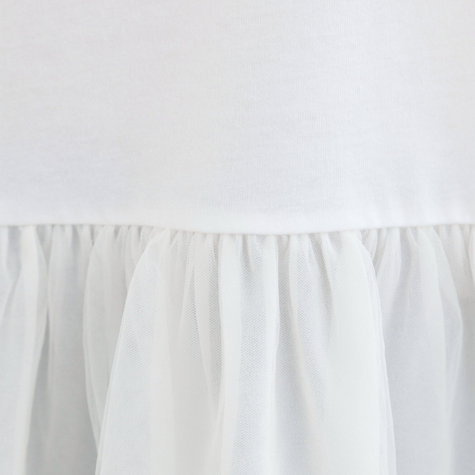 SHOO･LA･RUE「【S-LL/体型カバー】いつものコーデにプラスワン　裾チュールインナー」|Tシャツ・カットソー|