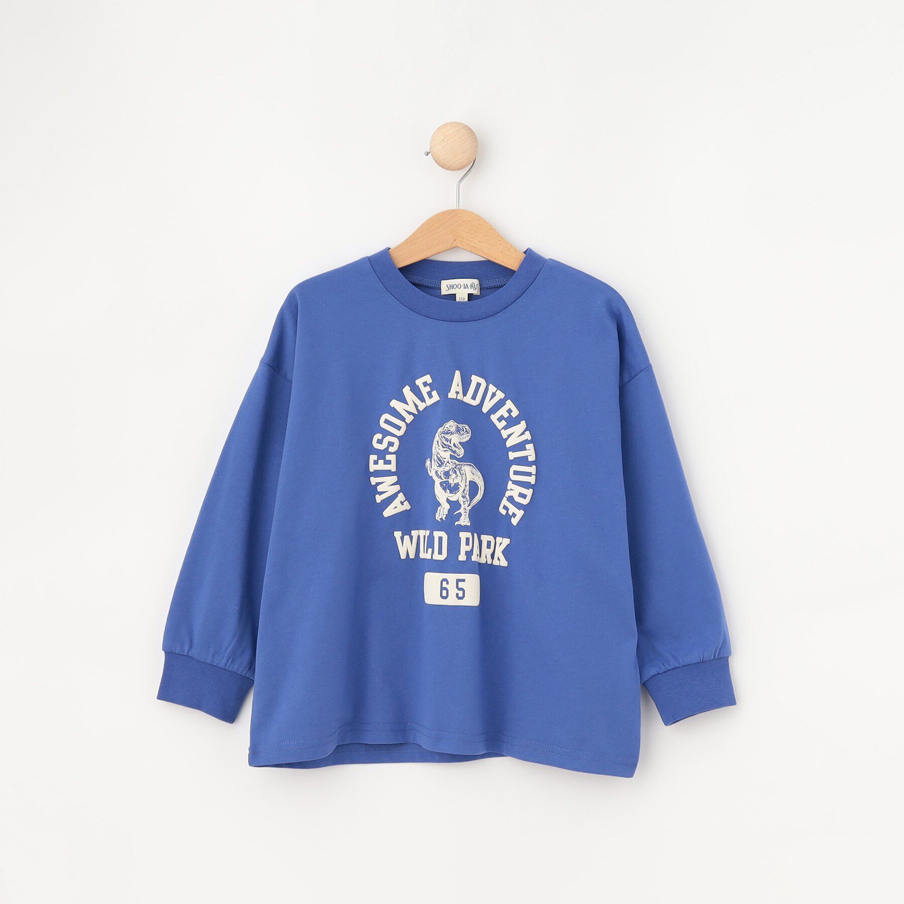 SHOO･LA･RUE「【100-150cm/洗える/兄弟リンク可】BOYSプリントアソートロンT」|Tシャツ・カットソー|ブルー(093)