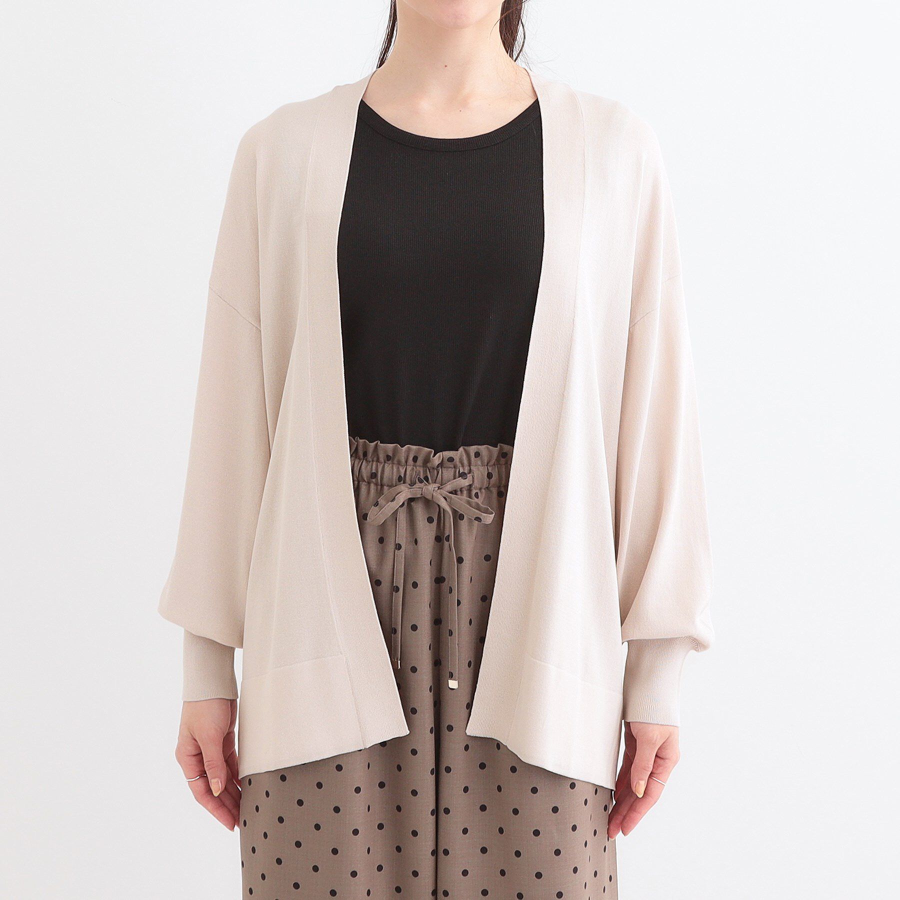 SHOO･LA･RUE「【洗える/ひんやり/UV】お尻が隠れるトッパーカーディガン」|カーディガン|