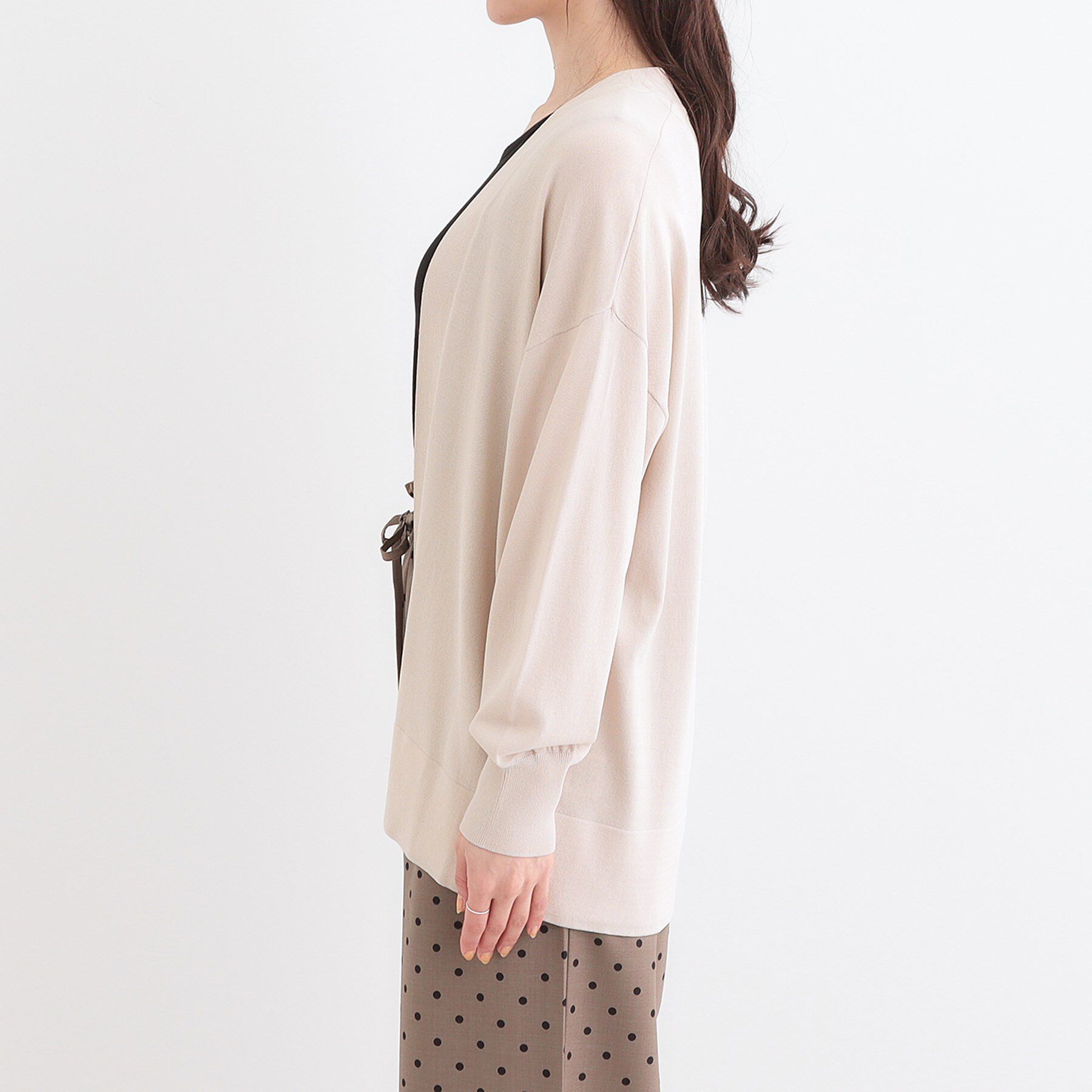 SHOO･LA･RUE「【洗える/ひんやり/UV】お尻が隠れるトッパーカーディガン」|カーディガン|