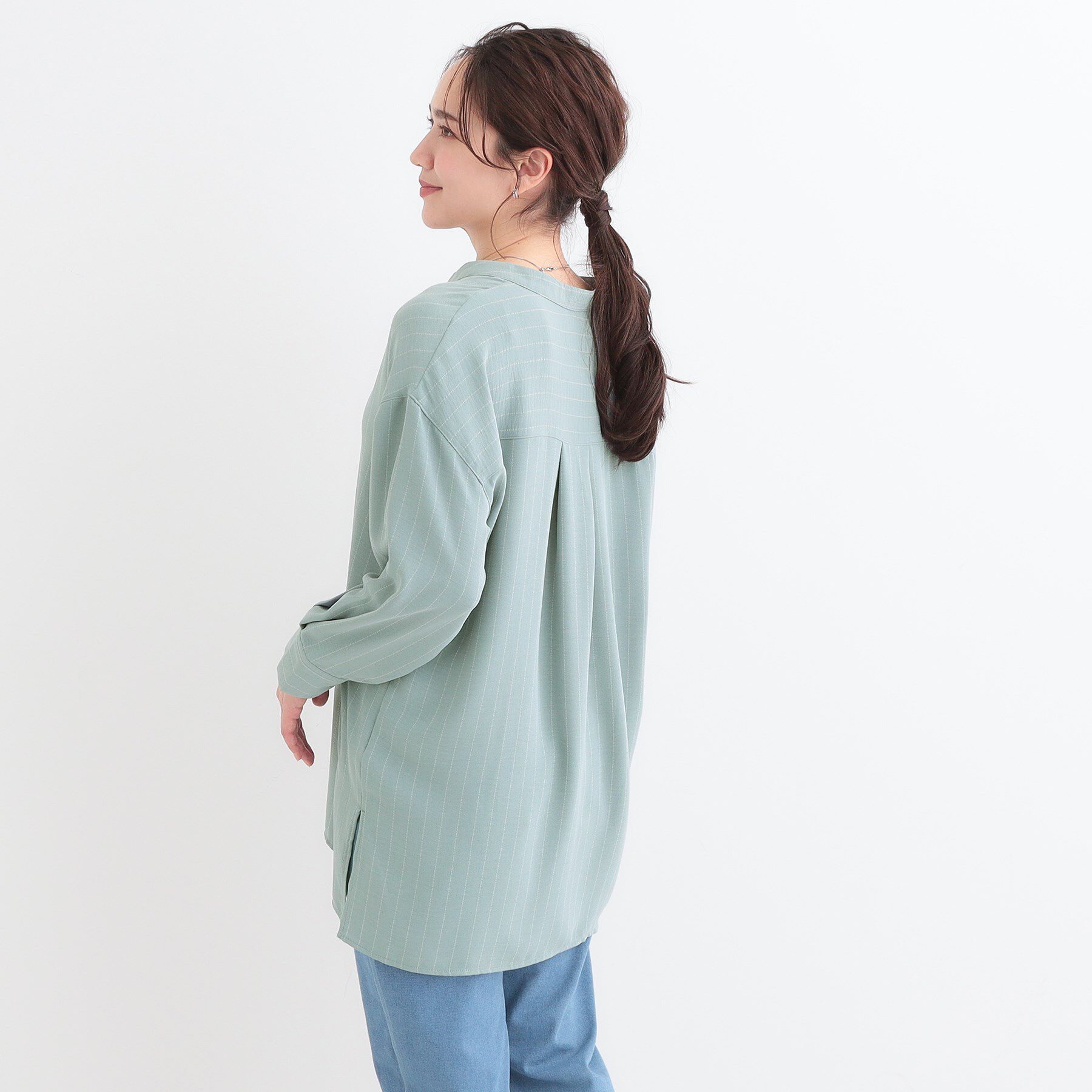 SHOO･LA･RUE「【洗える/S-LL】さらさらタッチが心地よい ゆったりチュニック」|チュニック|