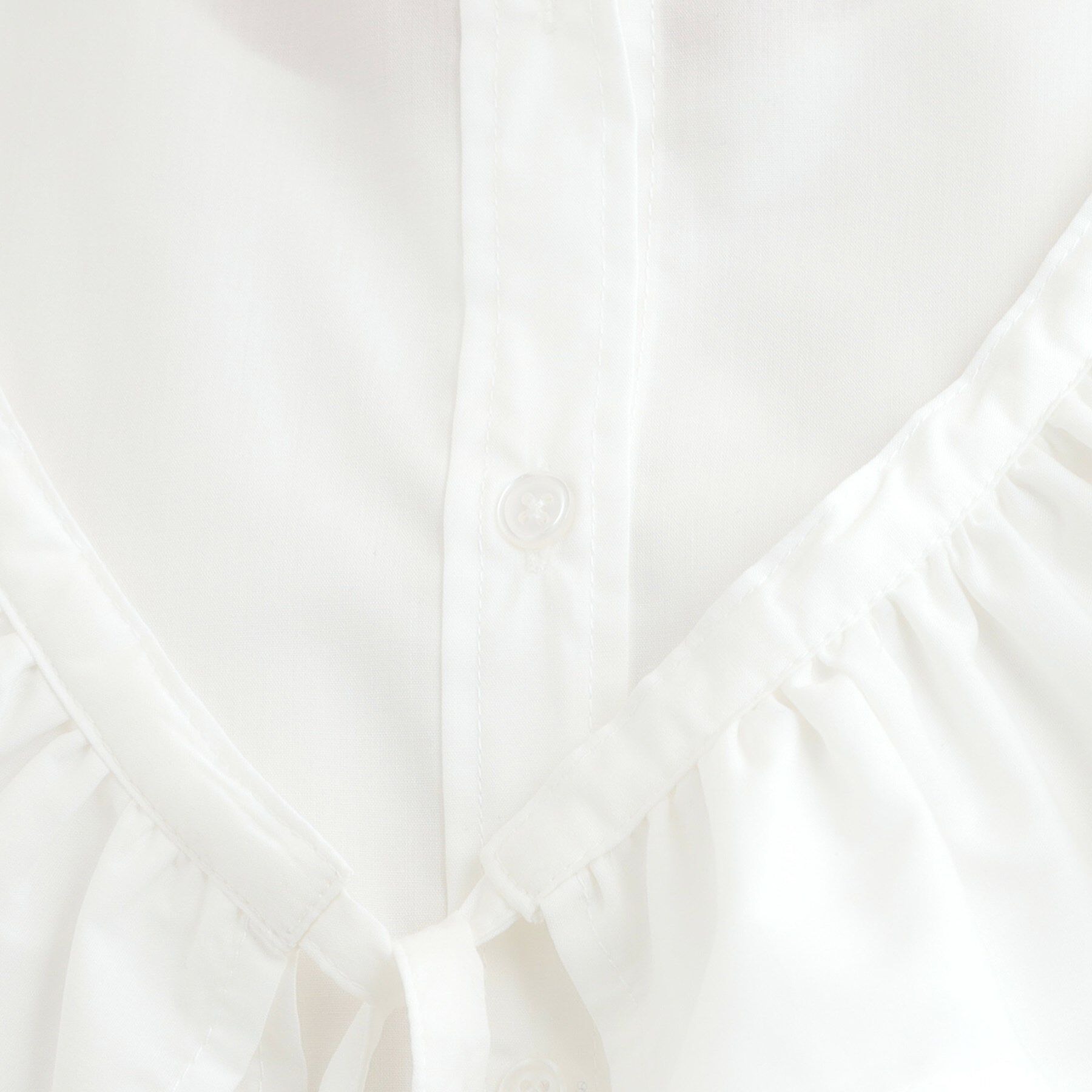 SHOO･LA･RUE「【3WAY】フリルサッシュ付きバンドカラーシャツ」|シャツ・ブラウス|