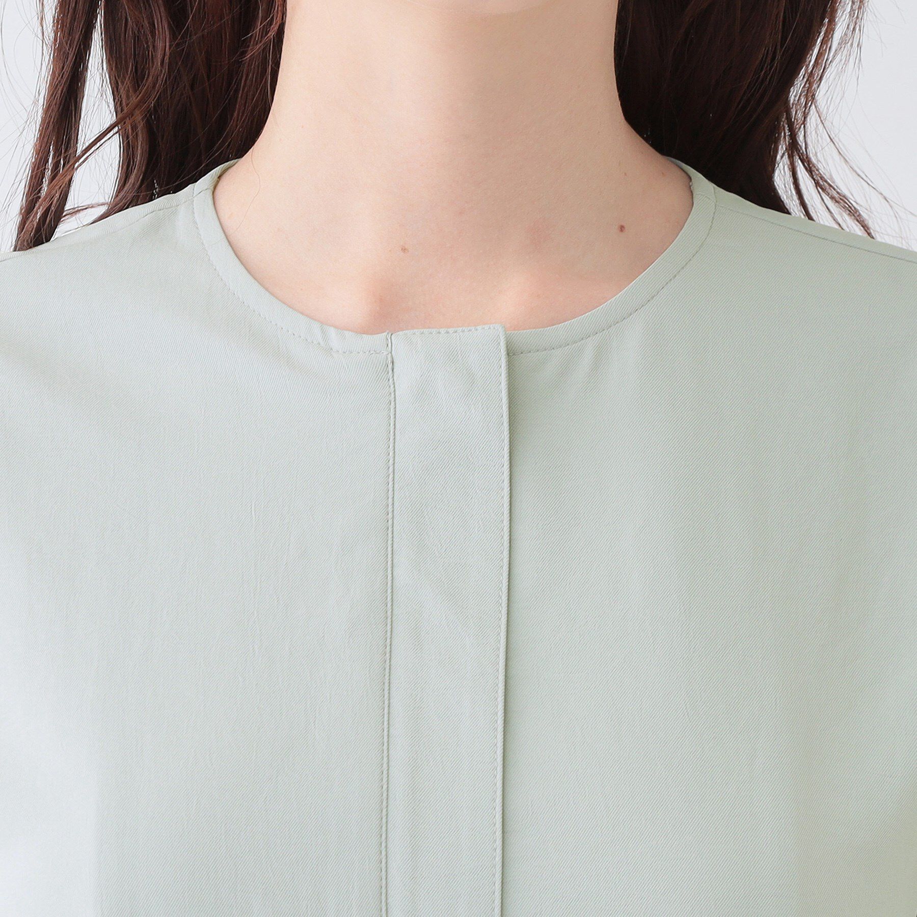 SHOO･LA･RUE「さらっと羽織れる ノーカラーブルゾン」|ブルゾン・スタジャン|