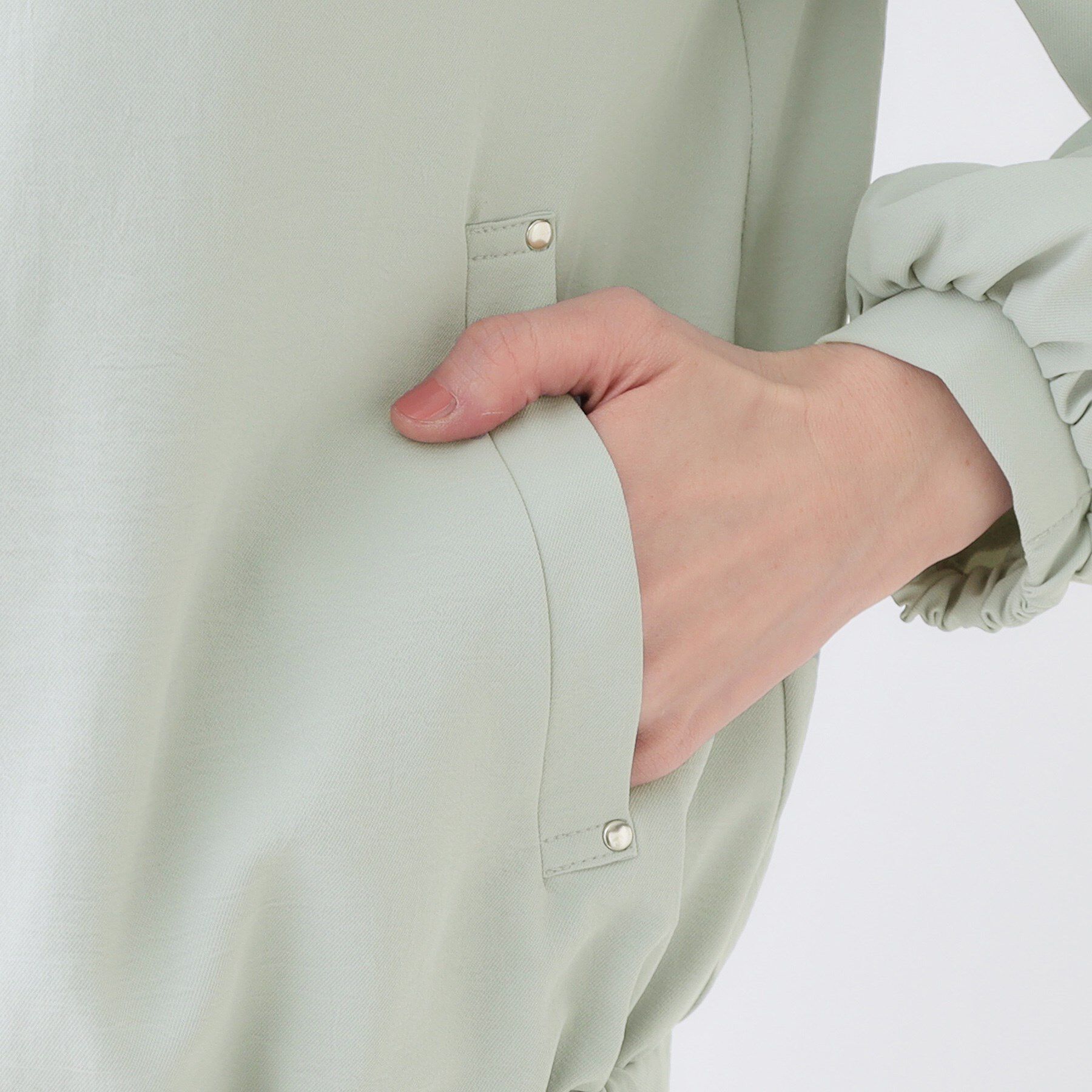 SHOO･LA･RUE「さらっと羽織れる ノーカラーブルゾン」|ブルゾン・スタジャン|