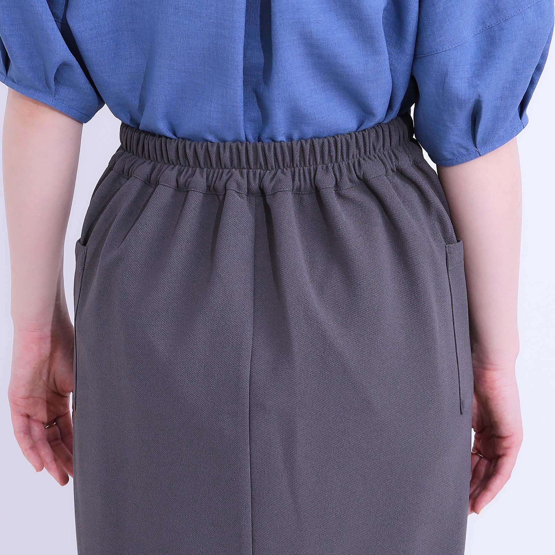 SHOO･LA･RUE「【S-LL】カジュアルにもきれいめにも ドット釦カーゴナロースカート」|スカート|