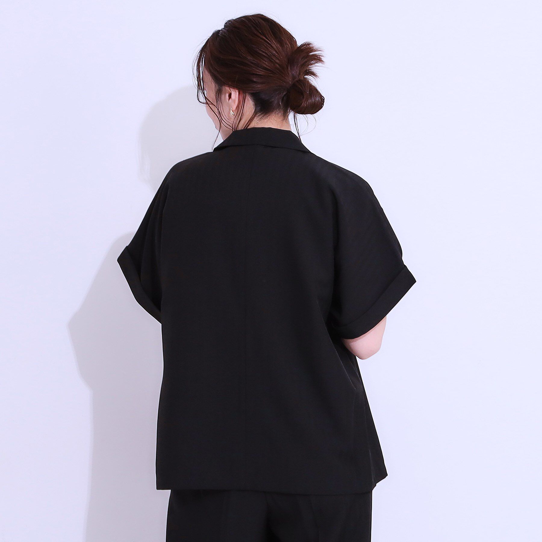 SHOO･LA･RUE「【セットアップ可】麻調半袖ジャケット」|テーラードジャケット|