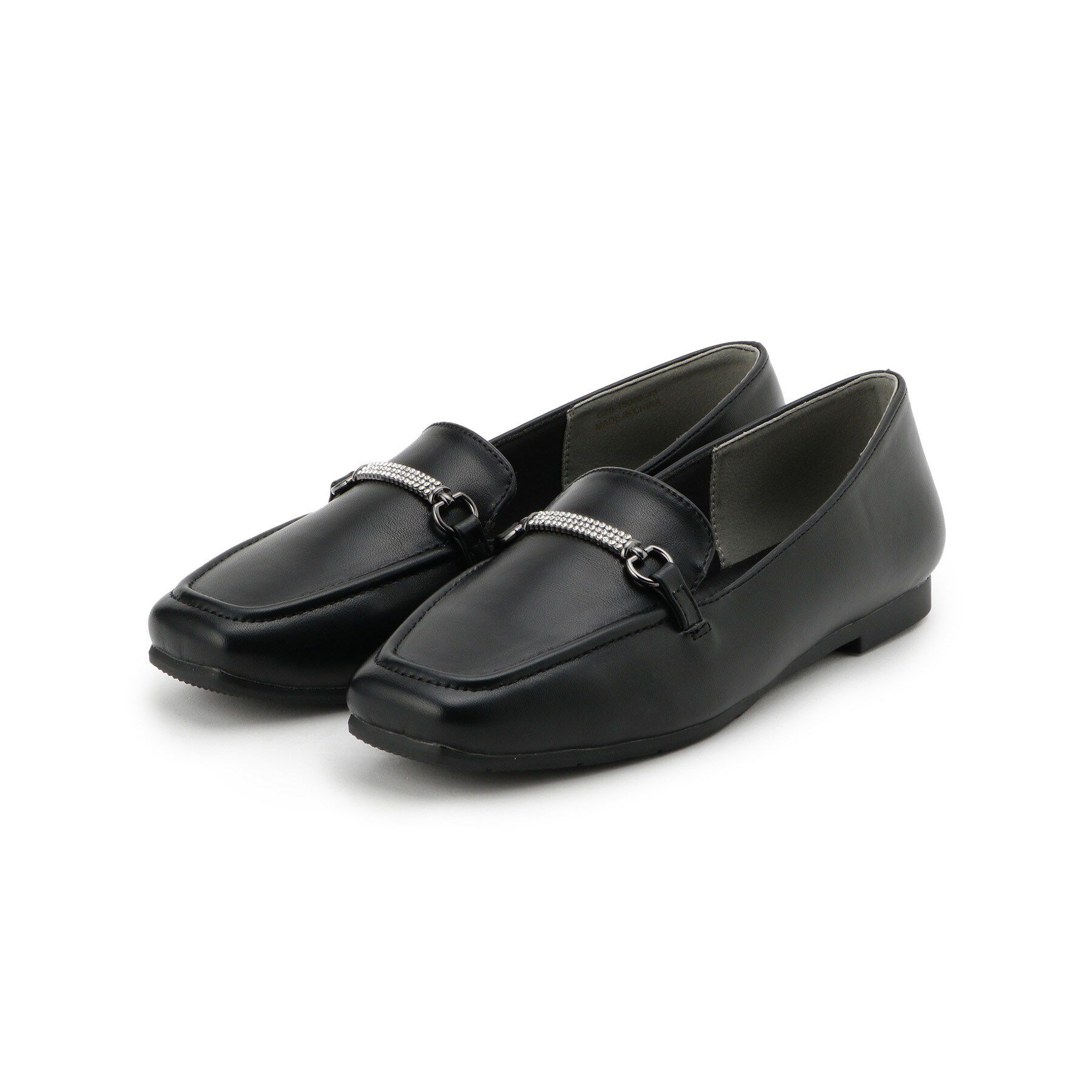 SHOO･LA･RUE「【消臭】キラキラビットローファー」|パンプス|ブラック(019)