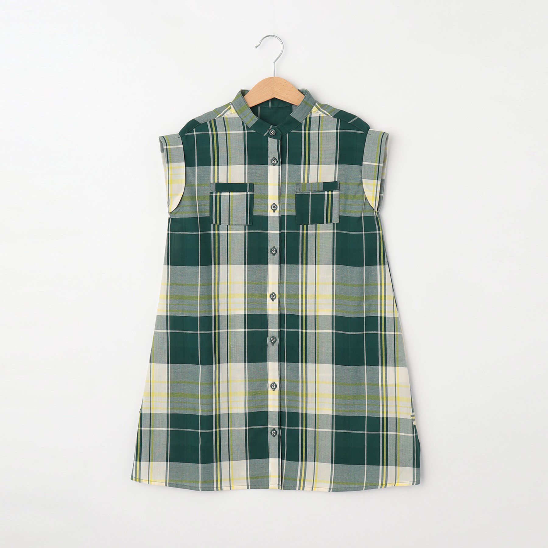 Dessin「【リンクコーデ】チェック柄シャツワンピース」|ワンピース|イエロー(231)