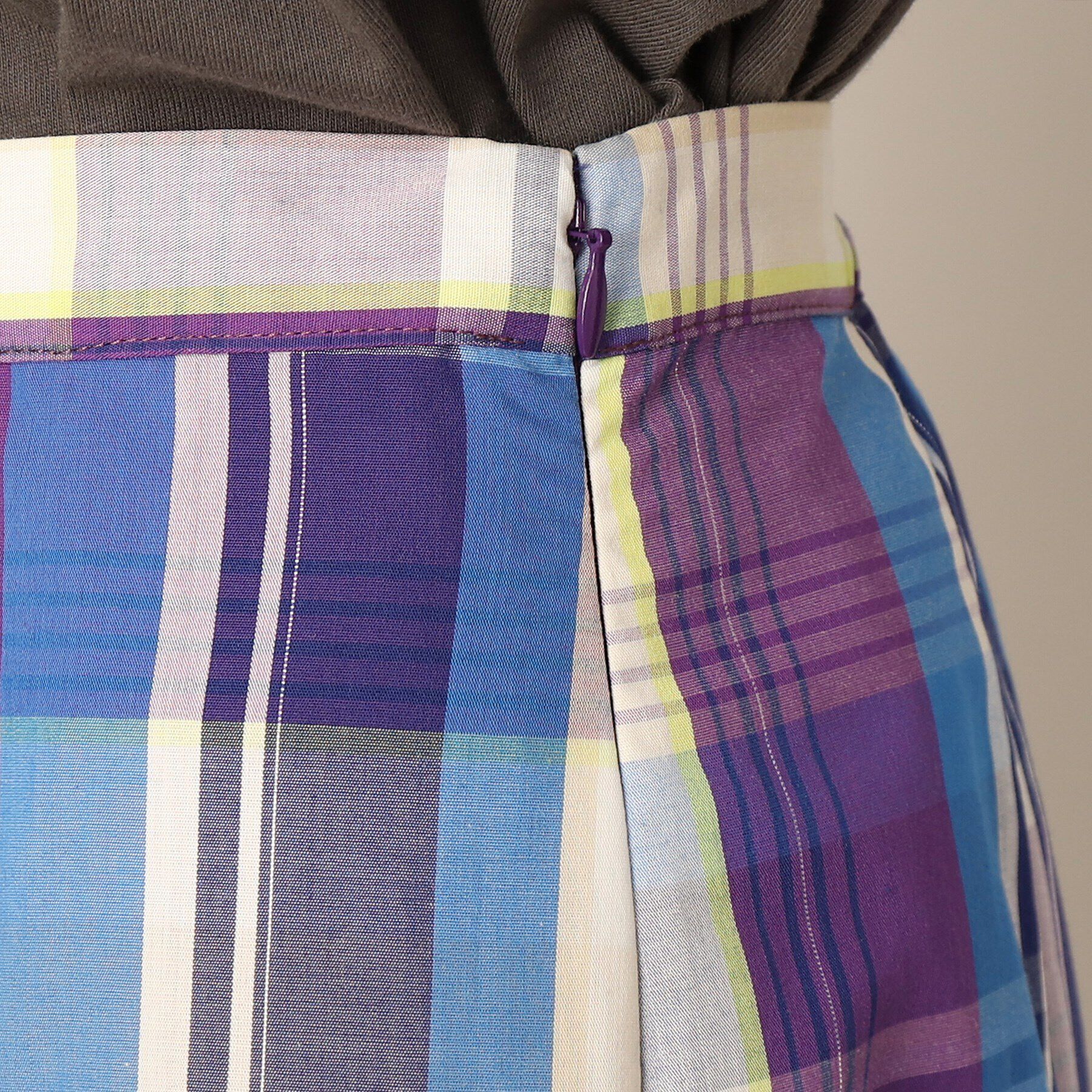 Dessin「【洗える】ラメチェック切替マーメイドスカート」|スカート|