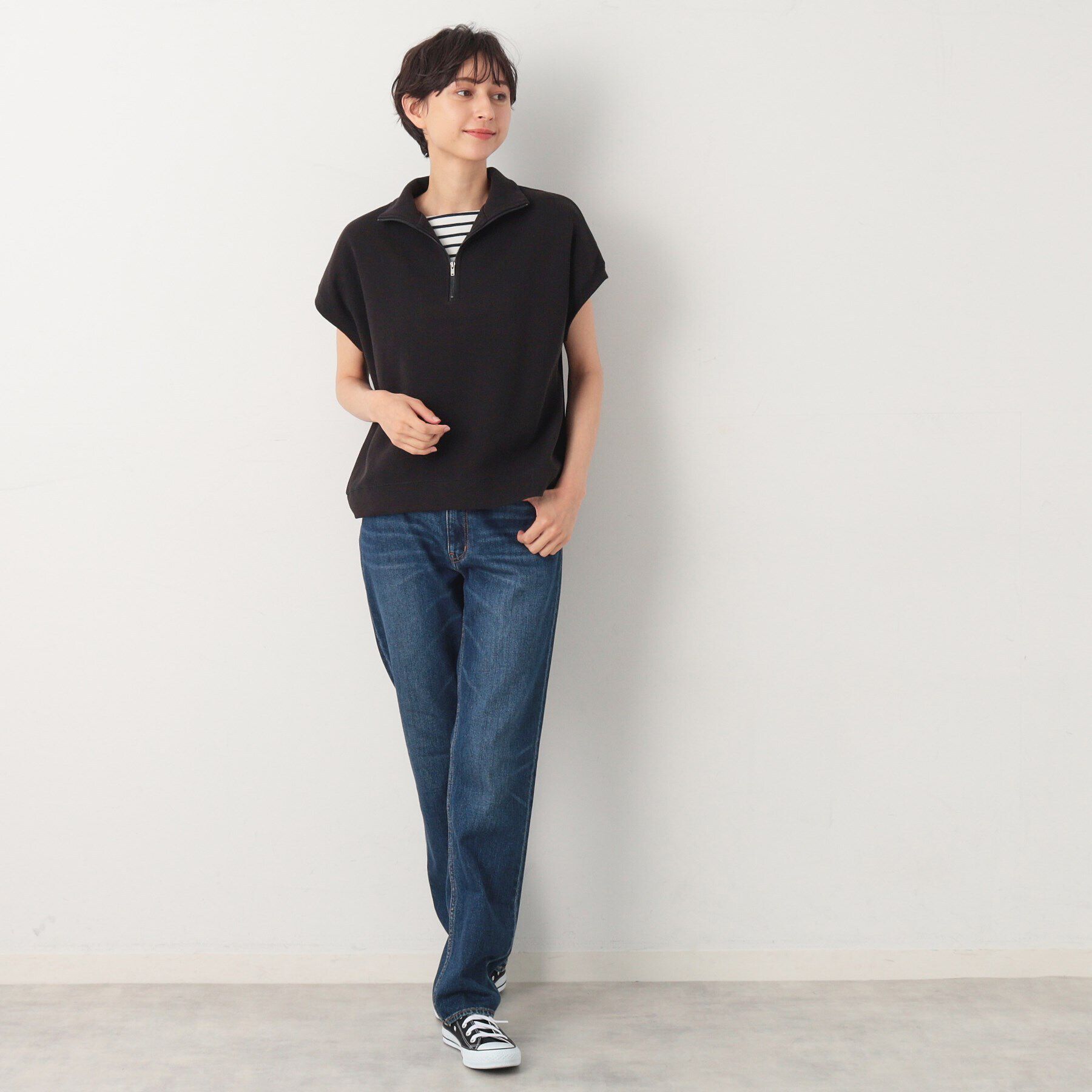 Dessin「【洗える】ハーフジップカットソー」|Tシャツ・カットソー|