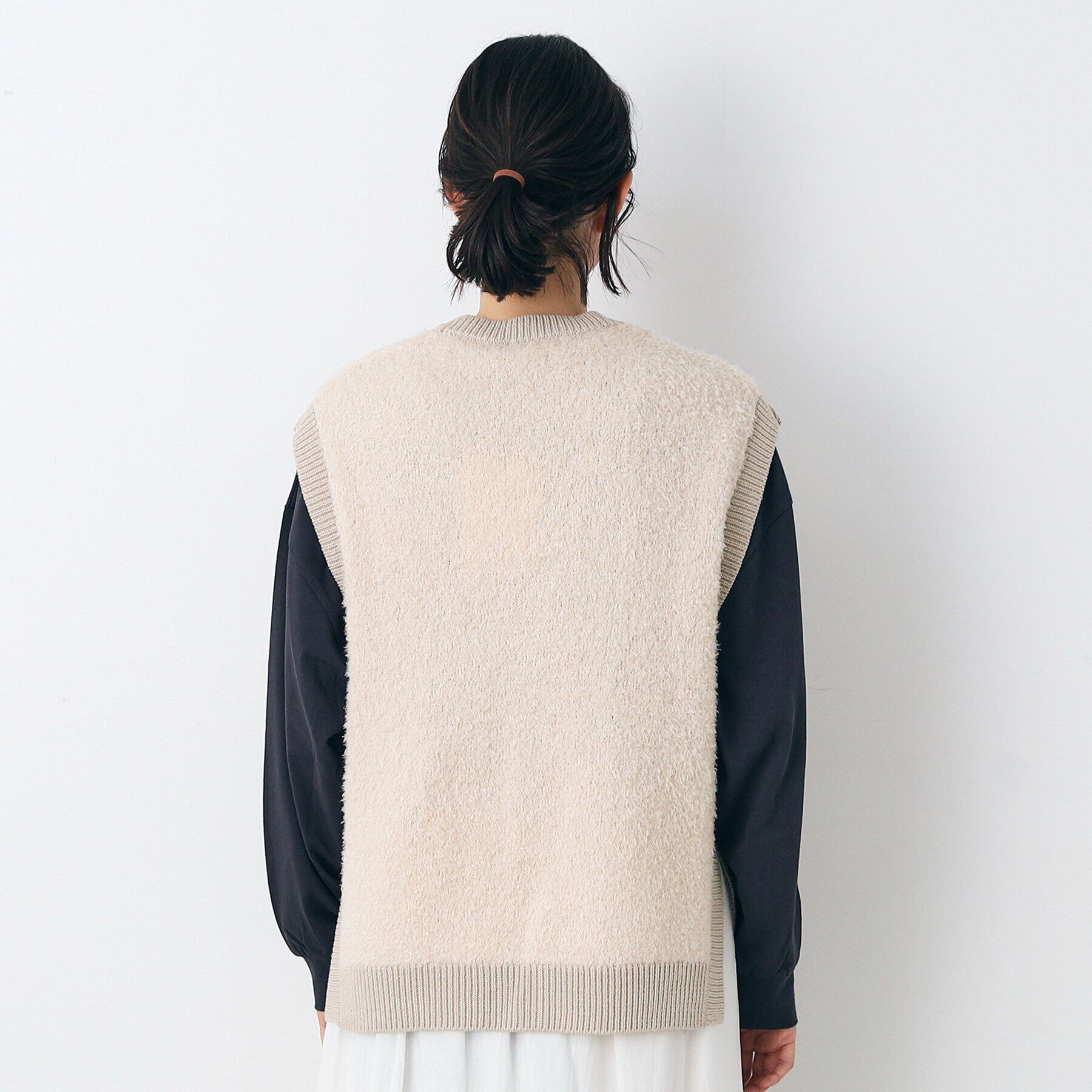 Dessin「【洗える】フロント釦シャギージレ」|ベスト・ジレ|