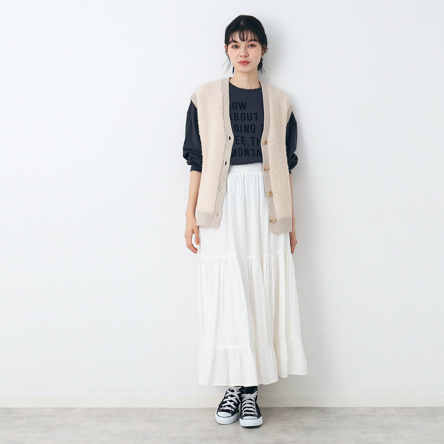 Dessin「【洗える】フロント釦シャギージレ」|ベスト・ジレ|