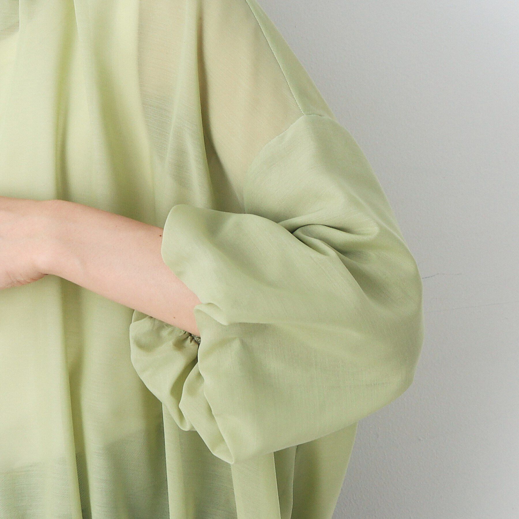 Dessin「【洗える】バルーンスリーブファブリックカーデ」|カーディガン|