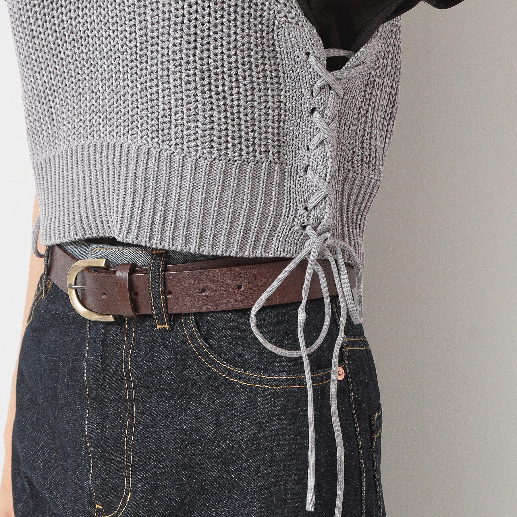 Dessin「【洗える】サイドレースアップビスチェ」|ベスト・ジレ|