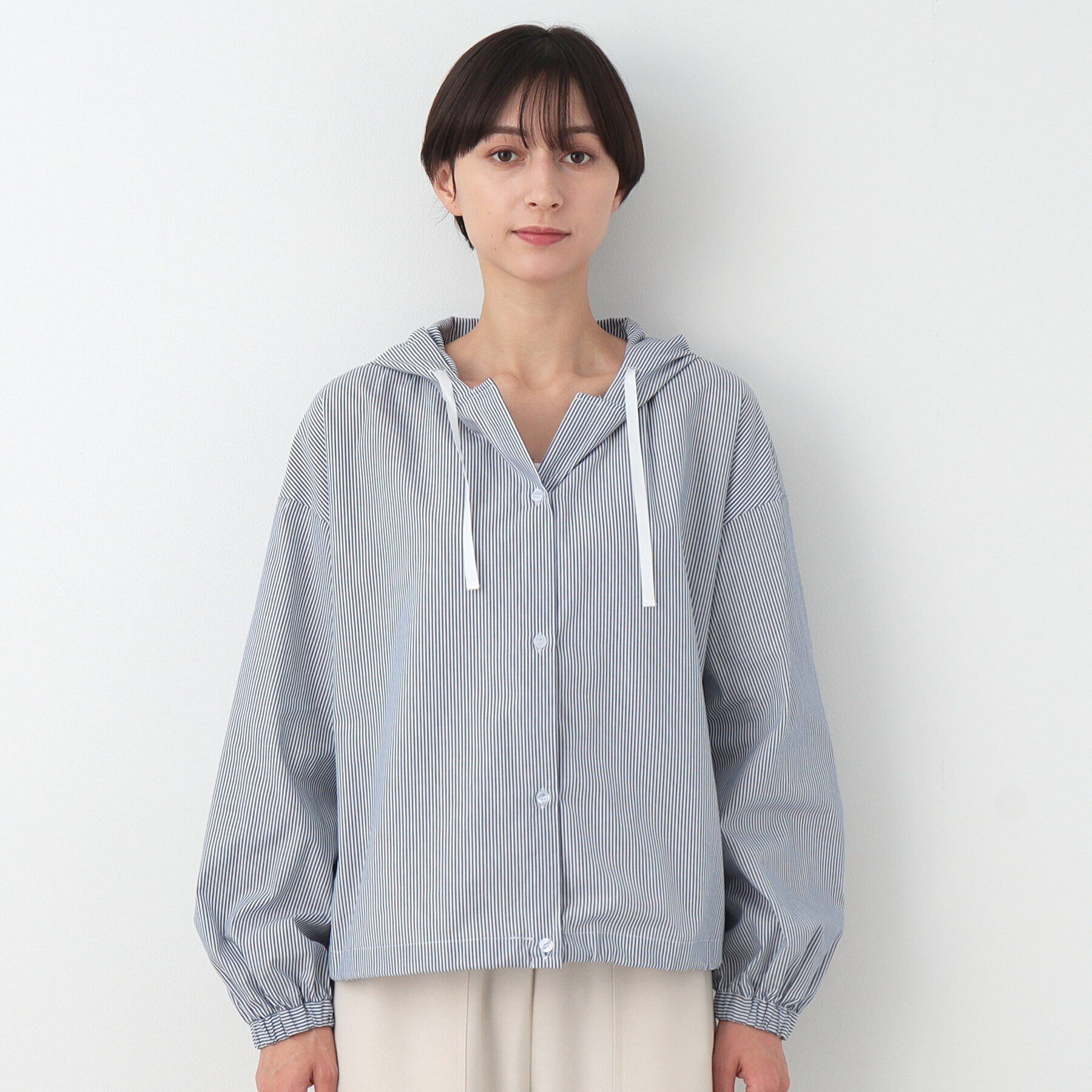 Dessin「【洗える】フーデットブラウス」|シャツ・ブラウス|