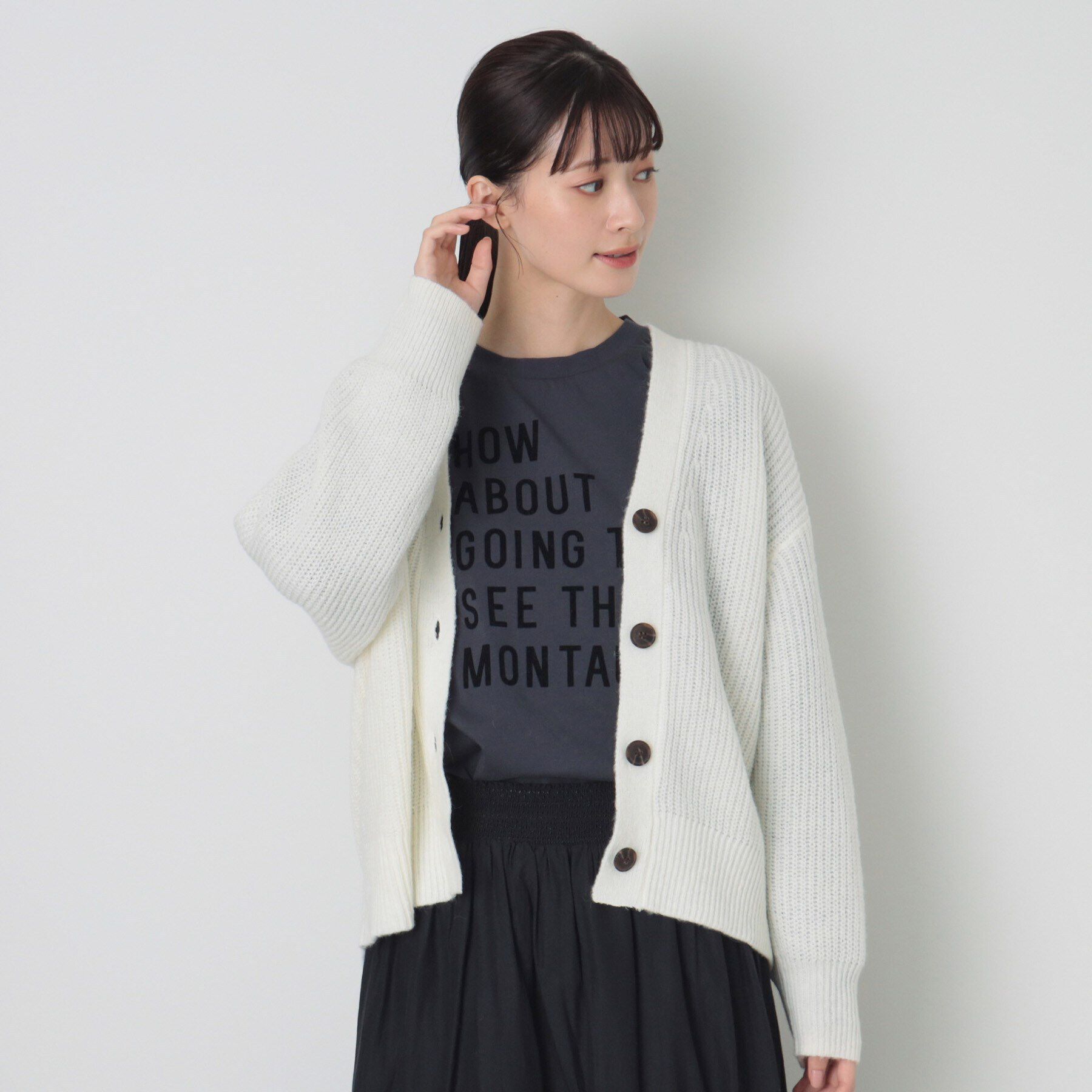 Dessin「【洗える】ローゲージカーディガン」|カーディガン|