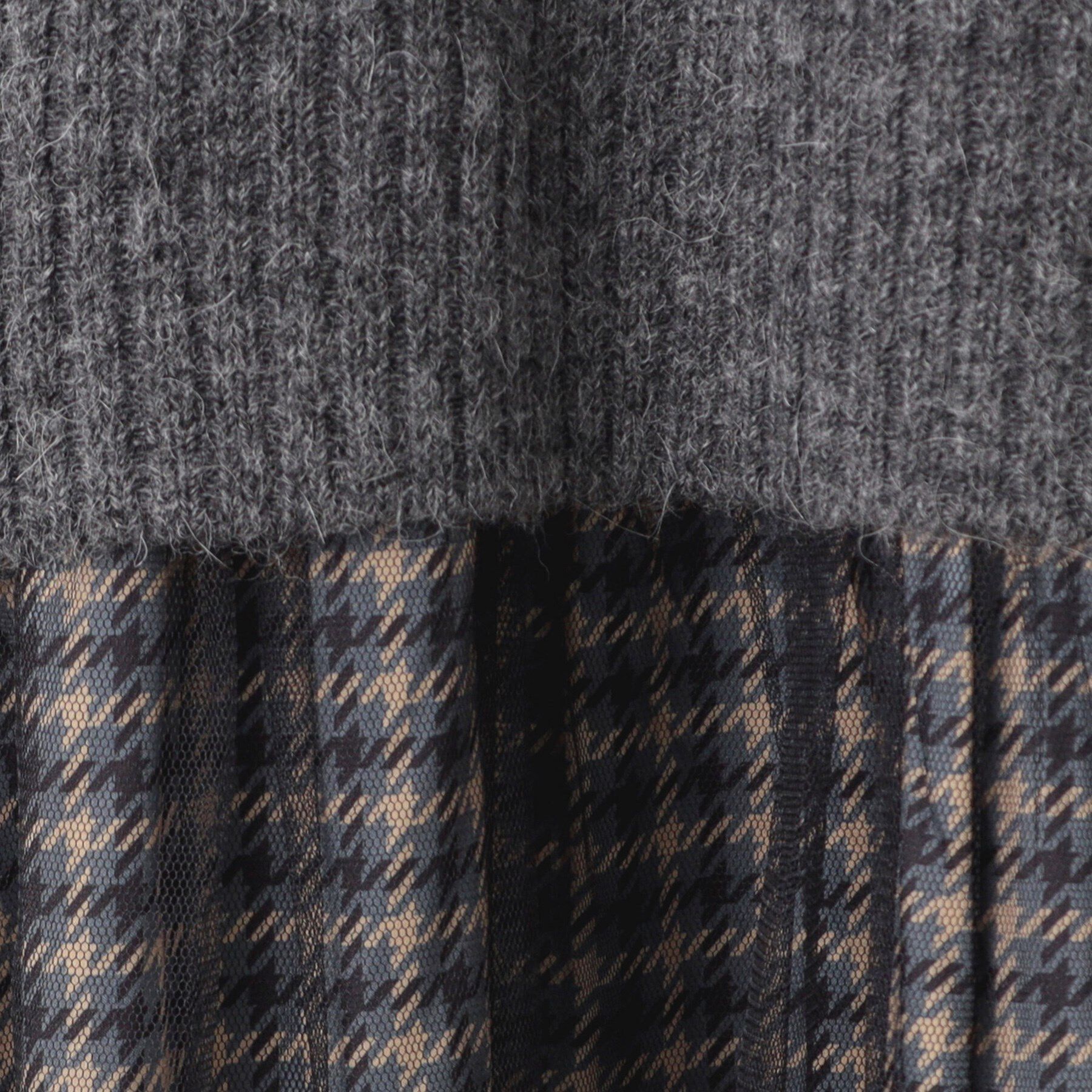 Dessin「【洗える】チュールスカート付ニットワンピース」|ワンピース|