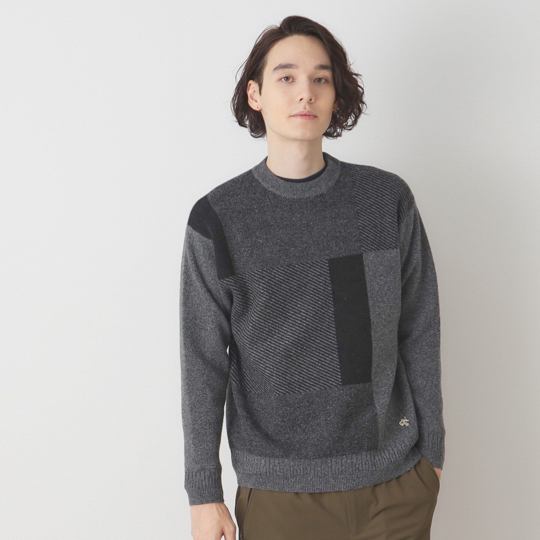 Dessin「ブロッキングジャカードニット」|ニット・セーター|