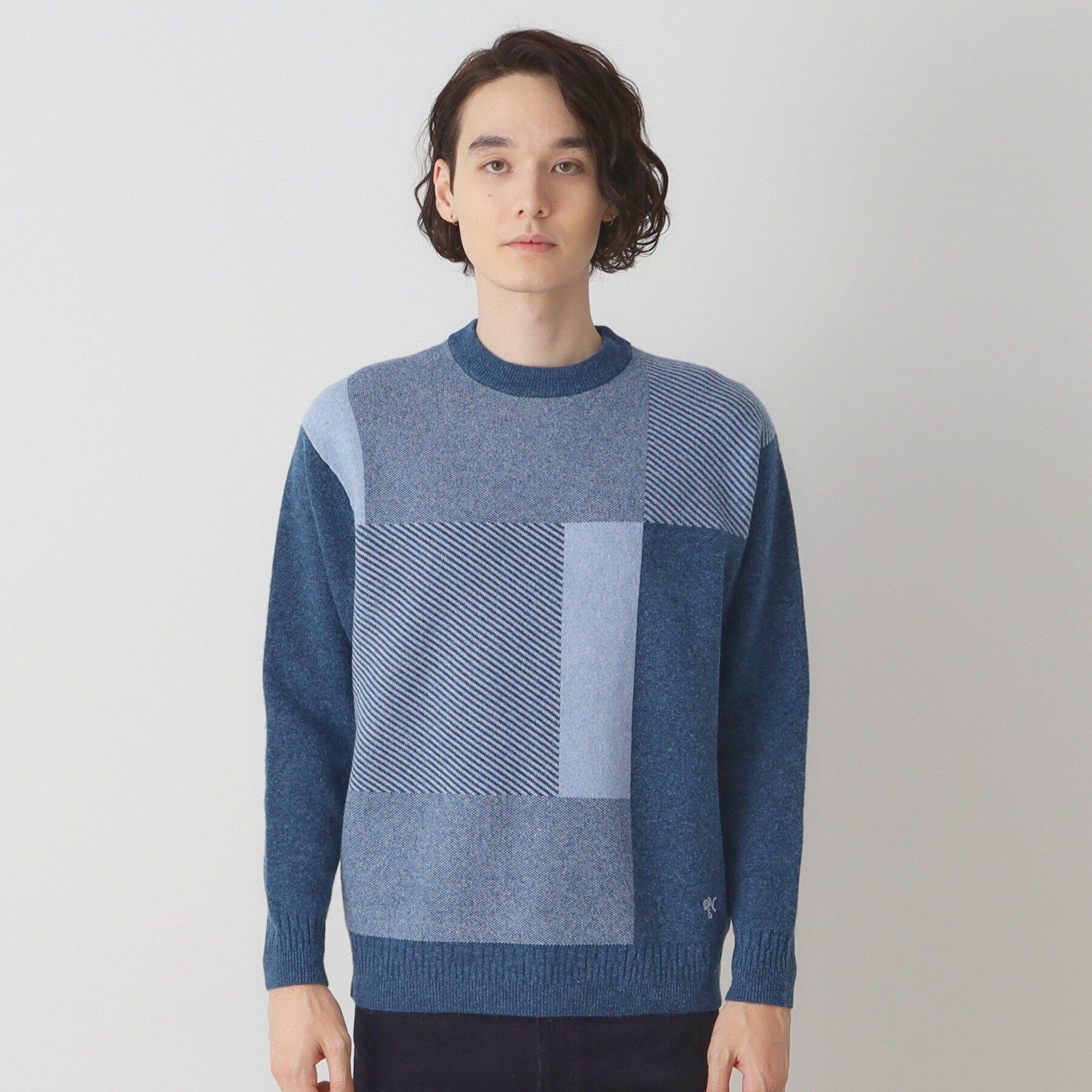 Dessin「ブロッキングジャカードニット」|ニット・セーター|