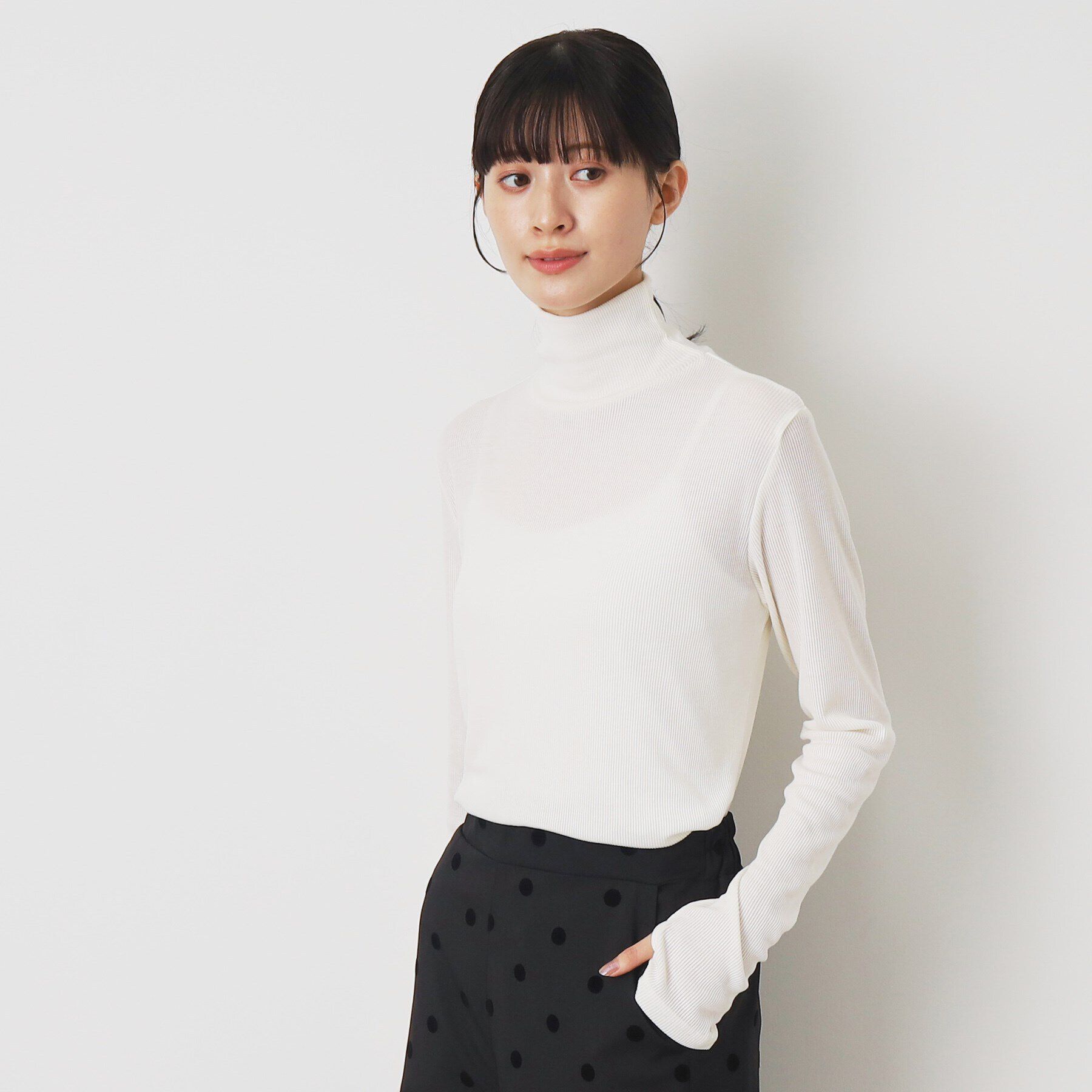 Dessin「リブタートルネックロングスリーブ」|Tシャツ・カットソー|