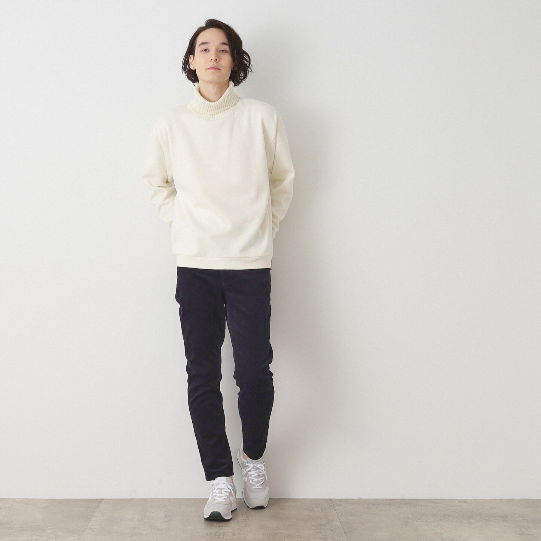 Dessin「ニットタートル切替ジャージ」|パーカー|