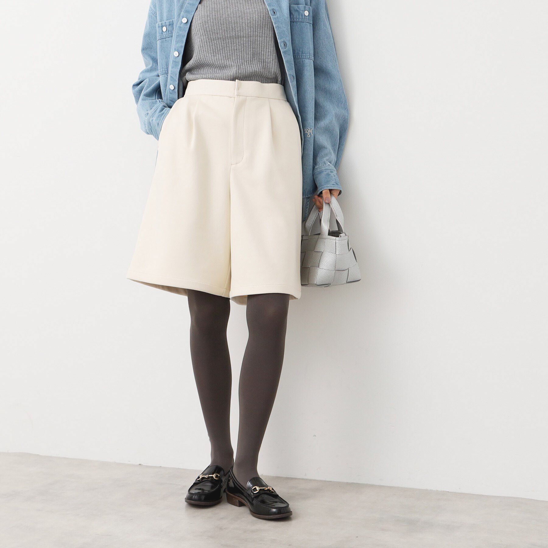 Dessin「【洗える】レザー調ハーフパンツ」|その他|