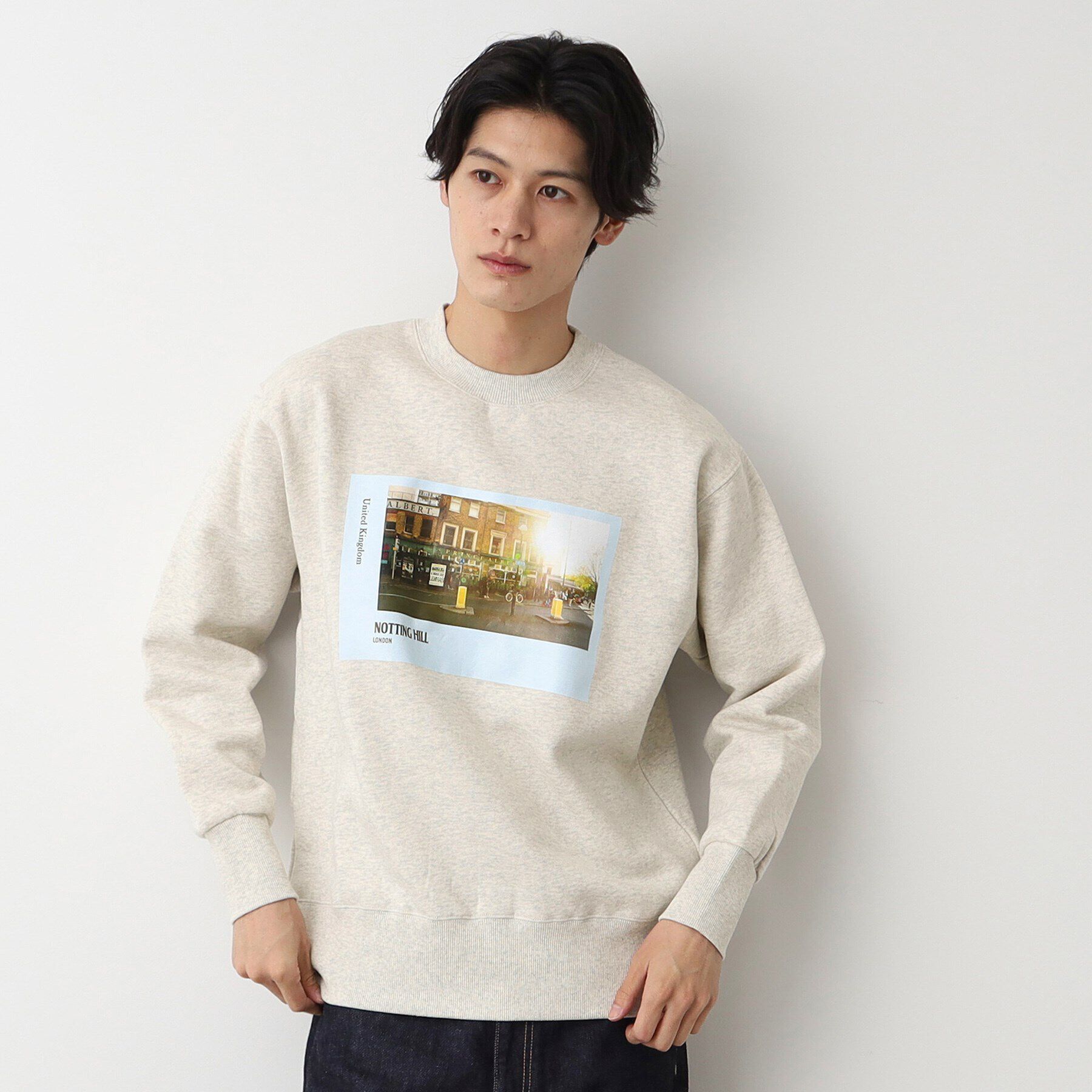 Dessin「【洗える】フォトプリントスウェット」|パーカー|ライトベージュ(05