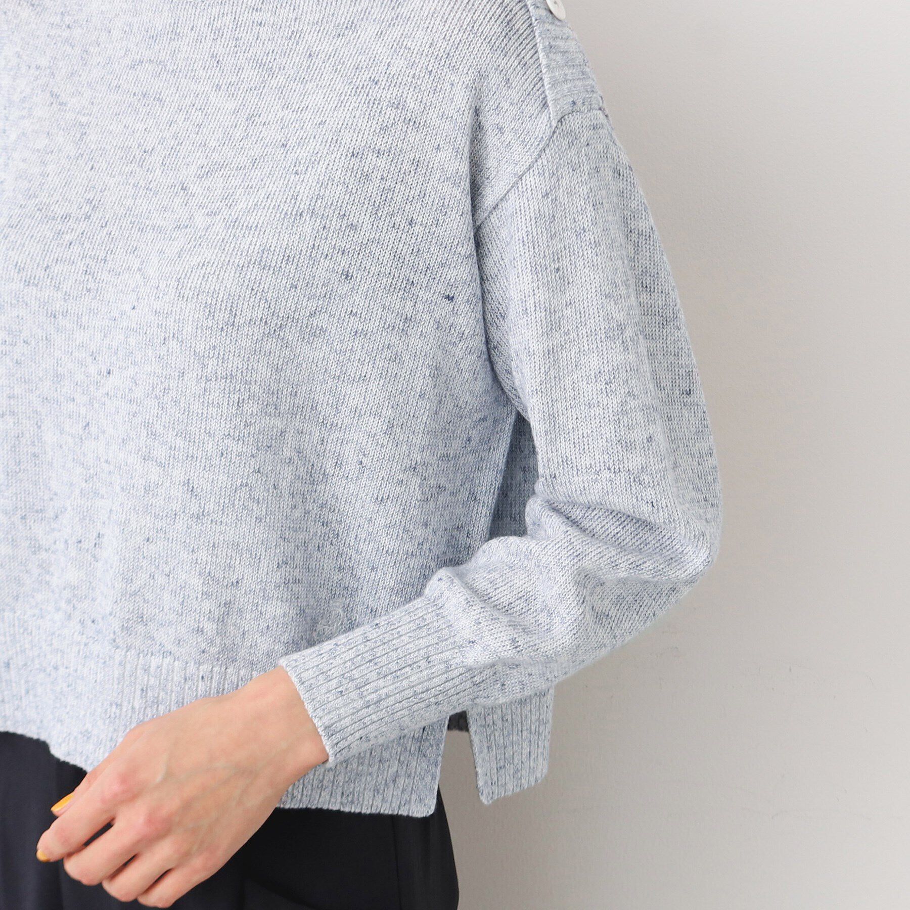 Dessin「【洗える】肩ボタンミックス糸ニット（S～L)」|ニット・セーター|