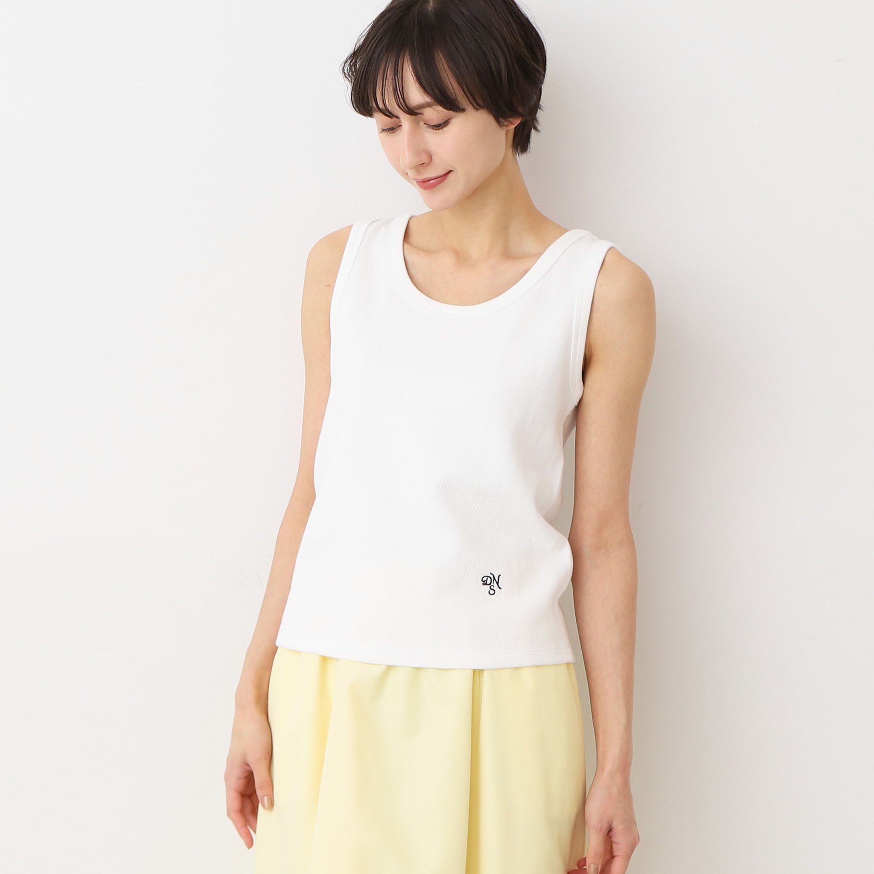 Dessin「【洗える】リブタンクトップ（S～L）」|キャミソール|