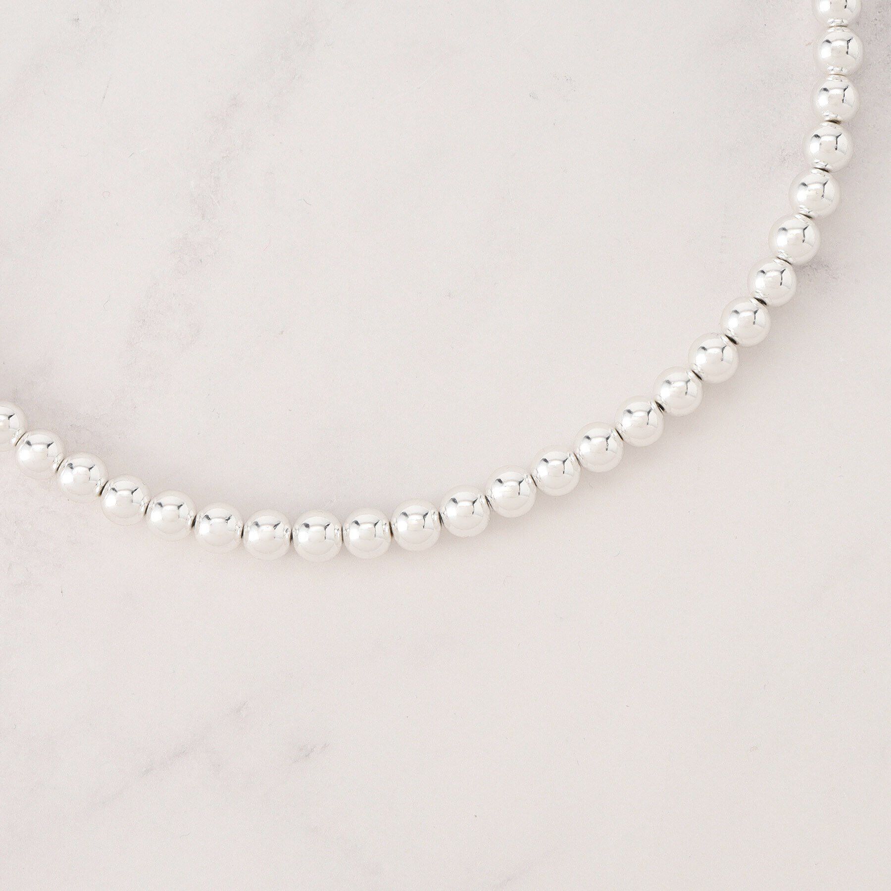 Dessin「シルバーボールチェーンショートネックレス」|ネックレス|