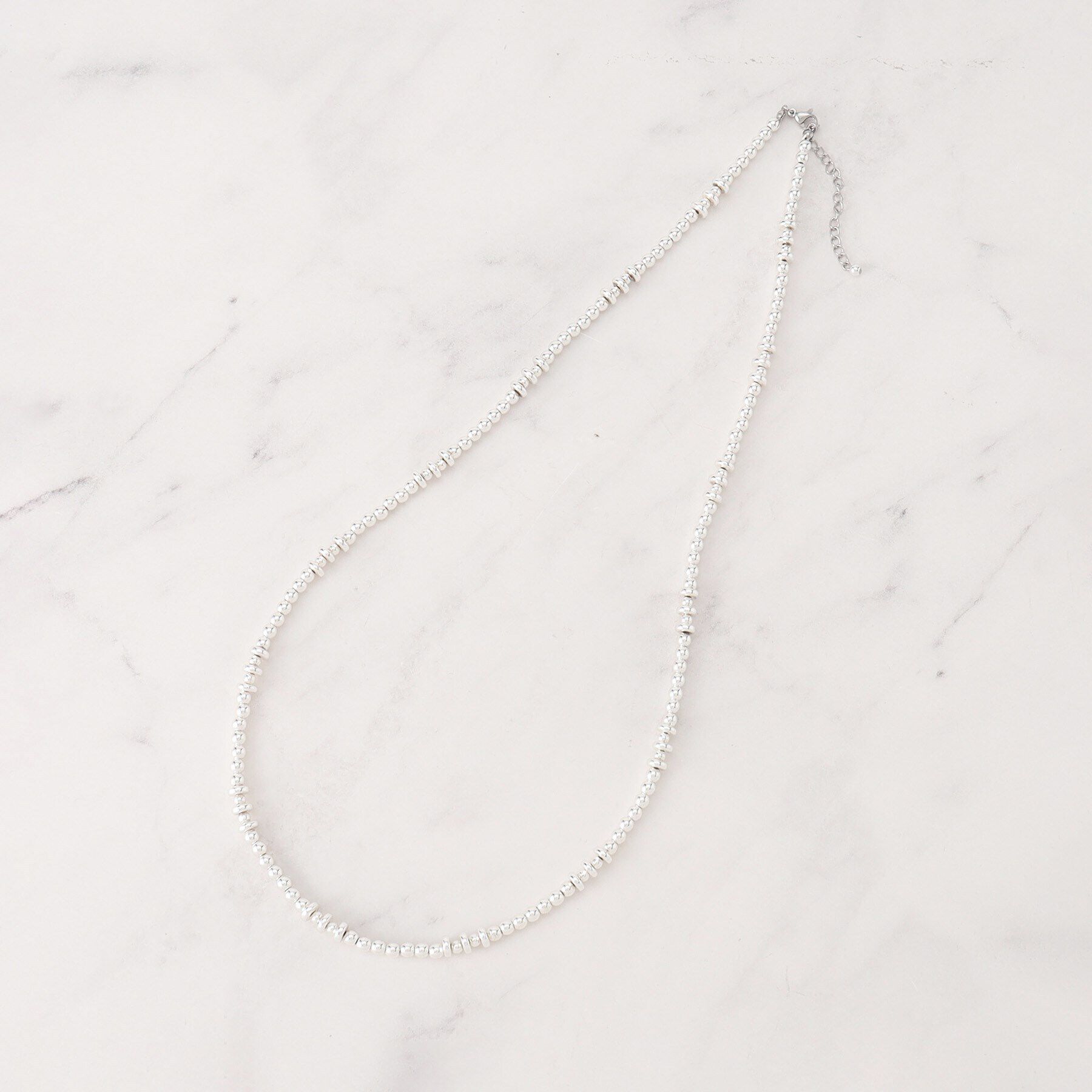 Dessin「シルバーボールチェーンロングネックレス」|ネックレス|