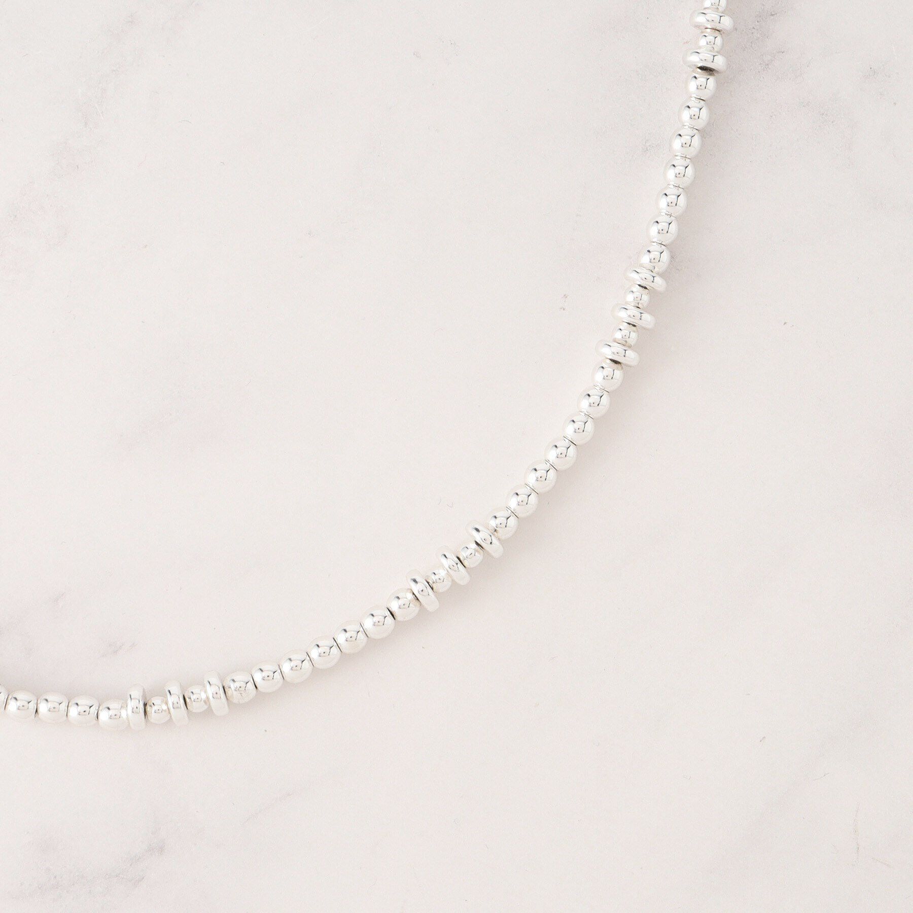 Dessin「シルバーボールチェーンロングネックレス」|ネックレス|