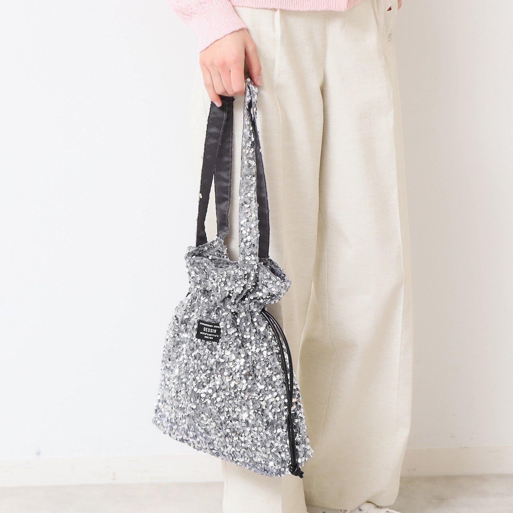 Dessin「【2WAY・軽量】スパンコールショルダー」|トートバッグ|