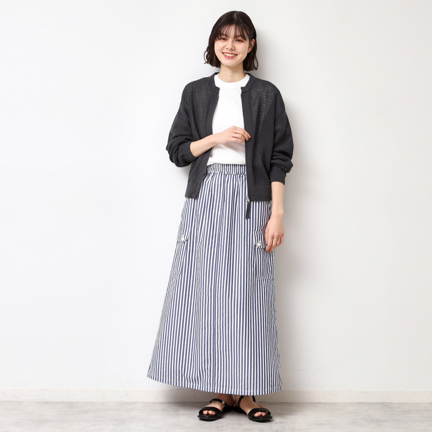 Dessin「【セットアップ可能・洗える】コットンメッシュブルゾン」|ブルゾン・スタジャン|